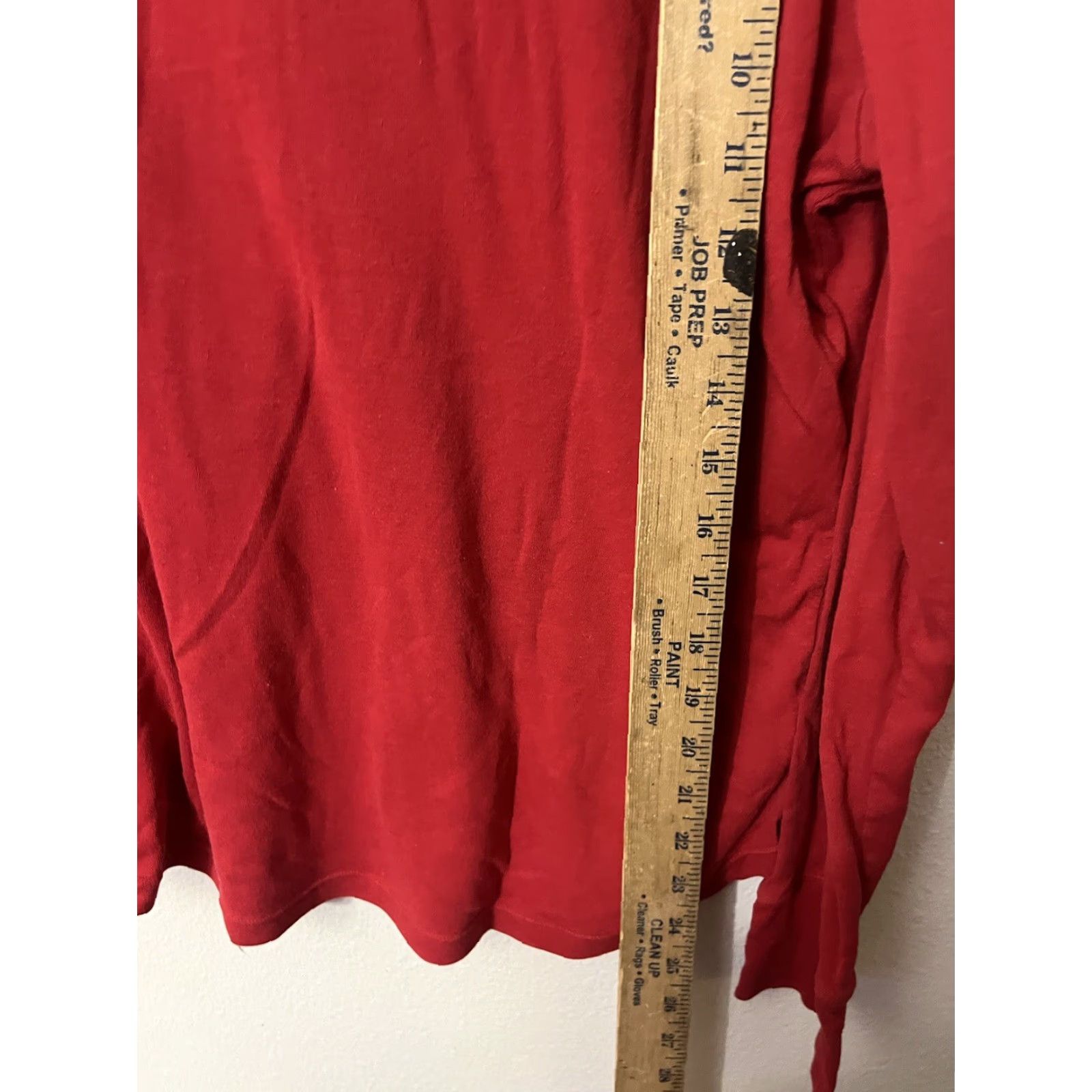 Ralph Lauren Lauren Ralph Lauren Red Long Sleeve Henley Pajama Shirt Womens XL Embroidered Classic Size XL / US 12-14 / IT 48-50 - 4 Thumbnail