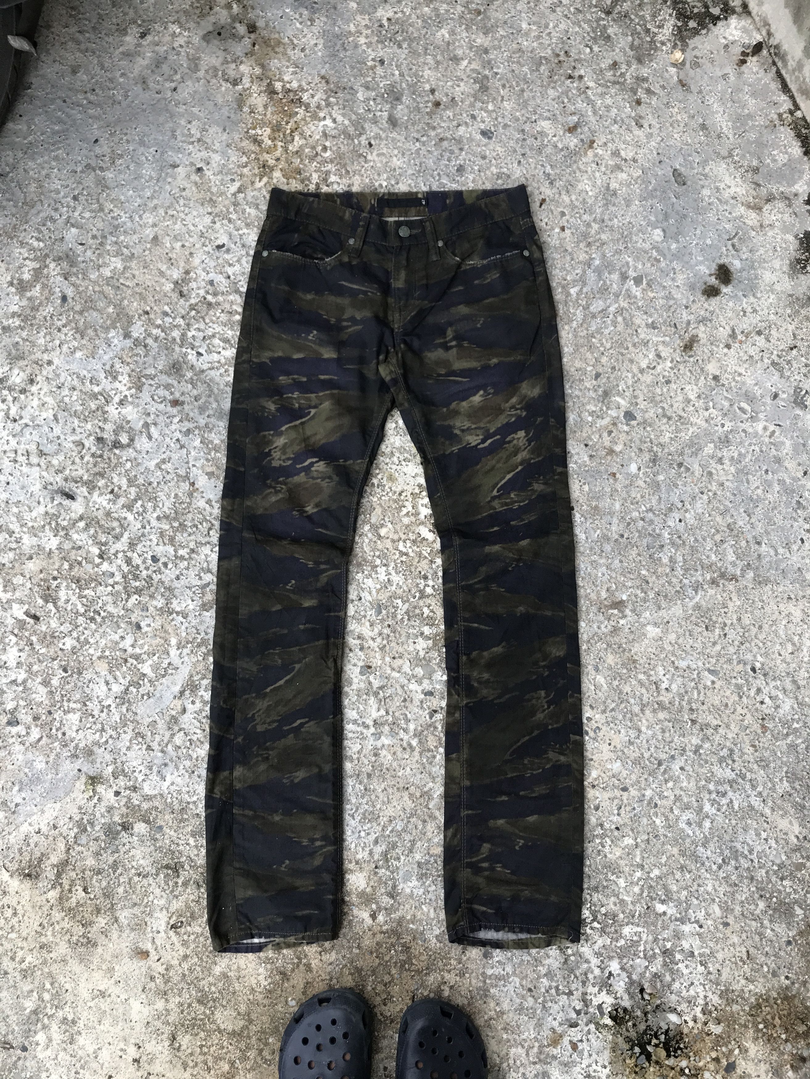 Fuga 3D tiger stripe jeans