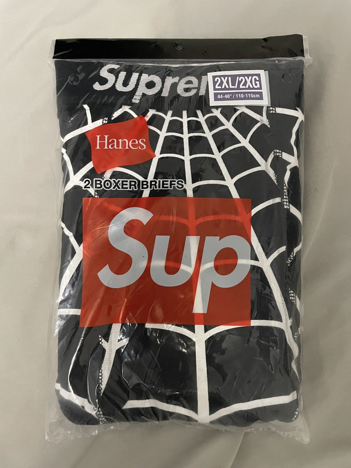 Supreme Size 2XL Supreme Hanes Spider-Man Briefs Black IN HAND Size ONE SIZE - 1 Thumbnail