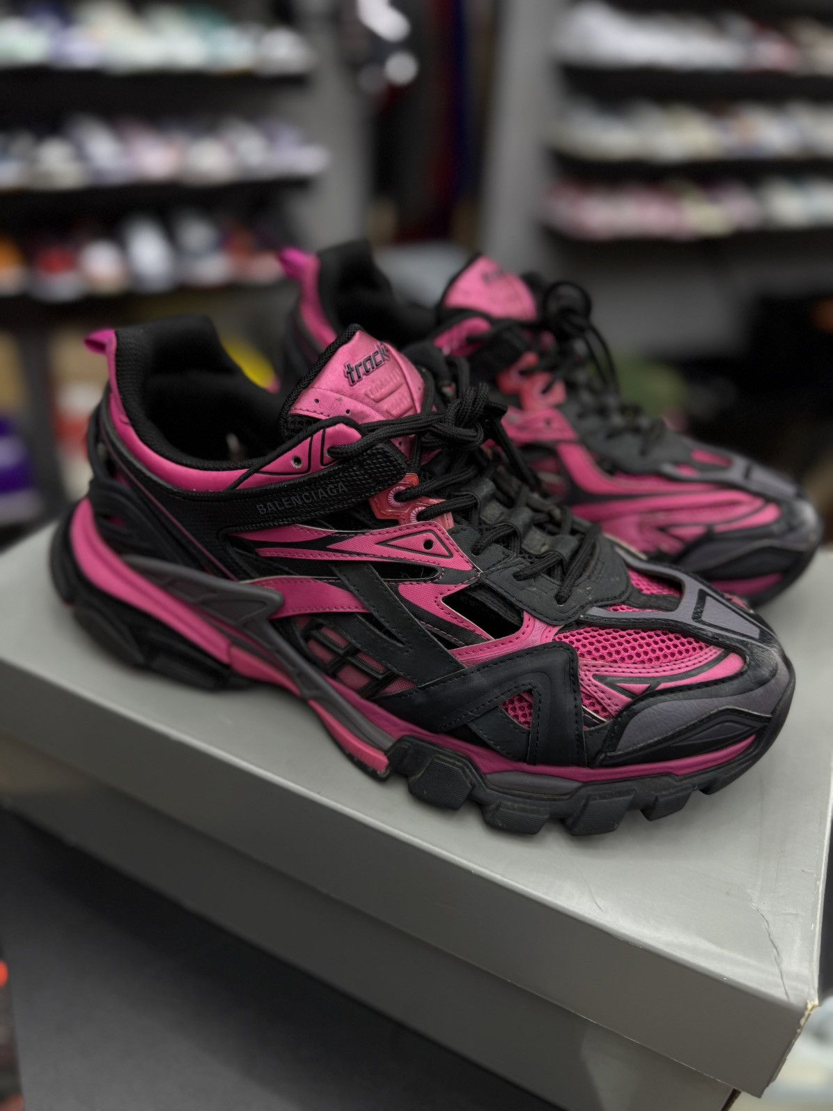 Balenciaga Balenciaga Men’s Track 2 Pink 12US/45EU $1000 Retail Size US 12 / EU 45 - 7 Thumbnail