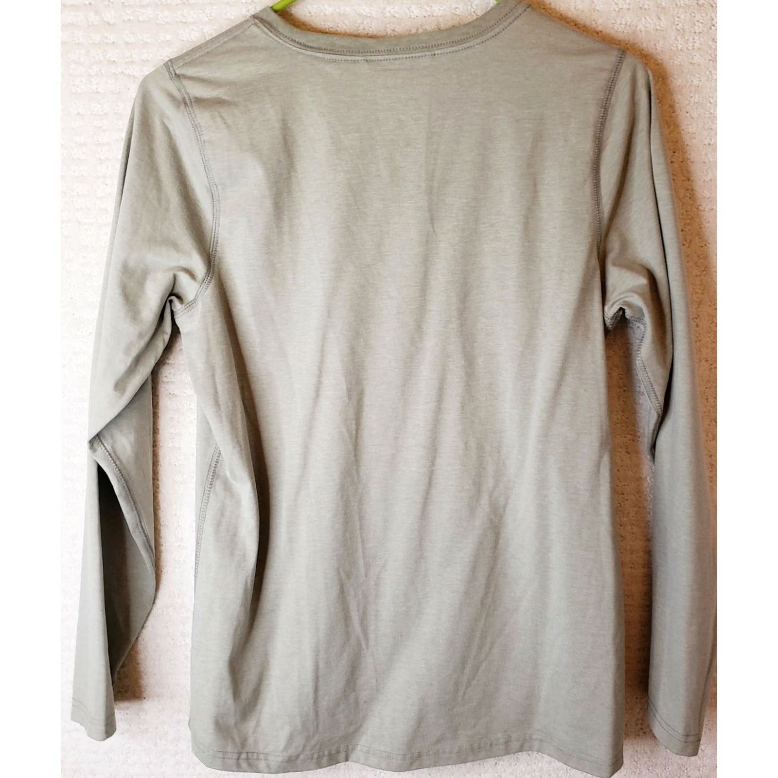 Vintage LL Bean Long Sleeve T-Shirt Top Women's Small Beige Size S / US 4 / IT 40 - 5 Thumbnail