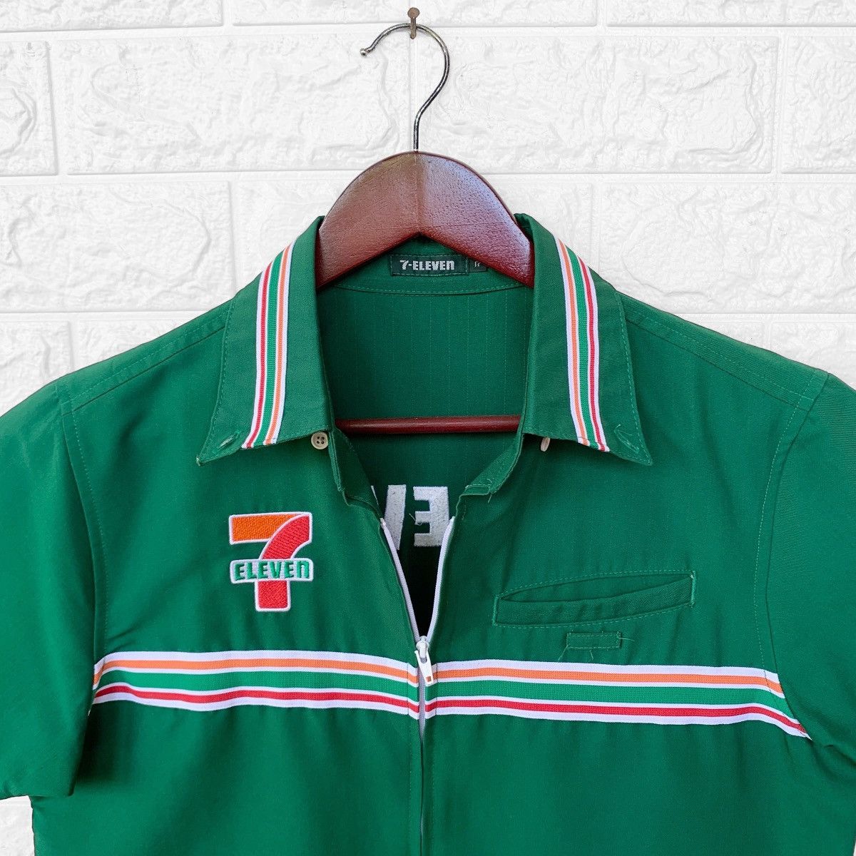 Seven 7 Vintage Seven Eleven Uniform Workers Zipper Shirt Size US M / EU 48-50 / 2 - 4 Thumbnail