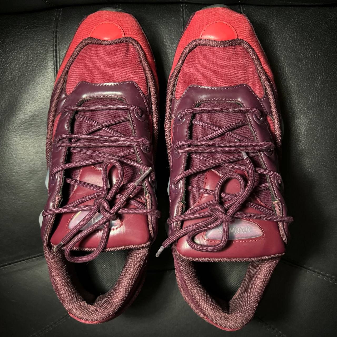 Adidas × Raf Simons Adidas Raf Simons Ozweego Burgundy Size US 11 / EU 44 - 7 Thumbnail