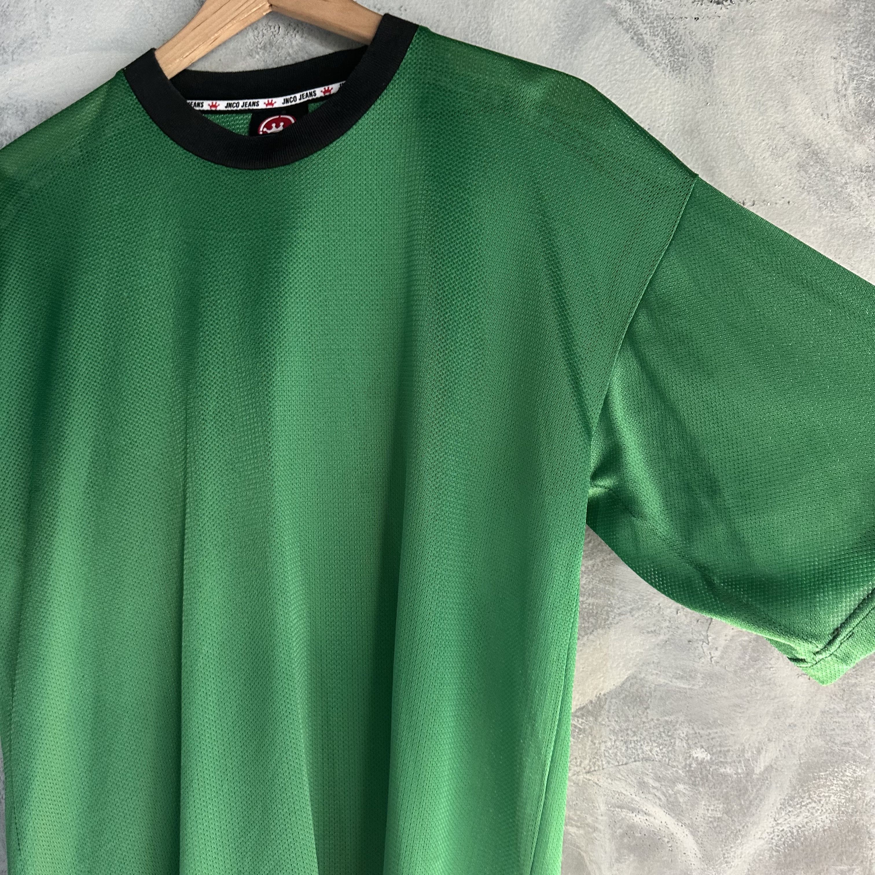 JNCO JNCO Jeans Mesh T Shirt Mens Large Green Y2K Rave Skate Size US L / EU 52-54 / 3 - 4 Thumbnail