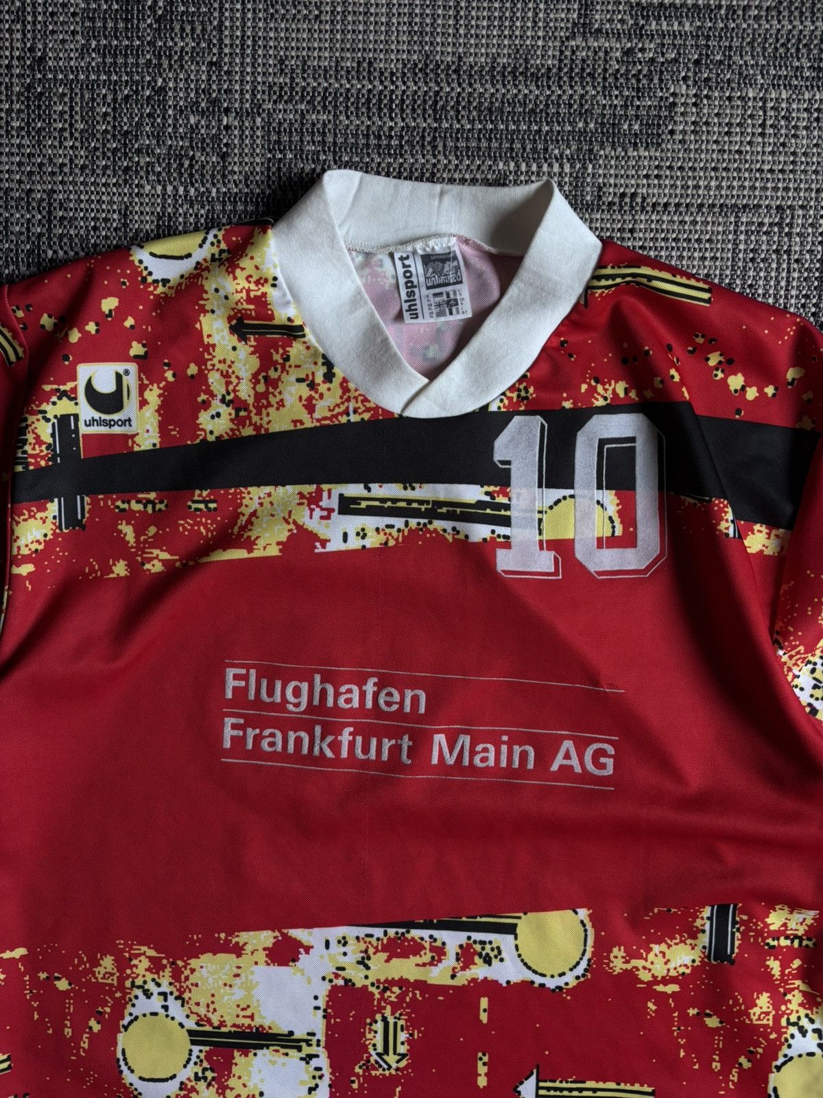 Vintage Vintage 90s Uhlsport Eintracht Frankfurt Soccer Jersey #10 Size US XL / EU 56 / 4 - 3 Thumbnail
