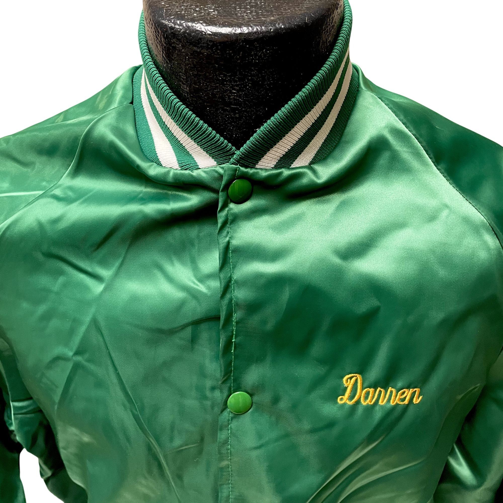 Other Vtg Westark USA SHINY Green Bomber AME 1989 SATIN Jacket Size US M / EU 48-50 / 2 - 3 Thumbnail