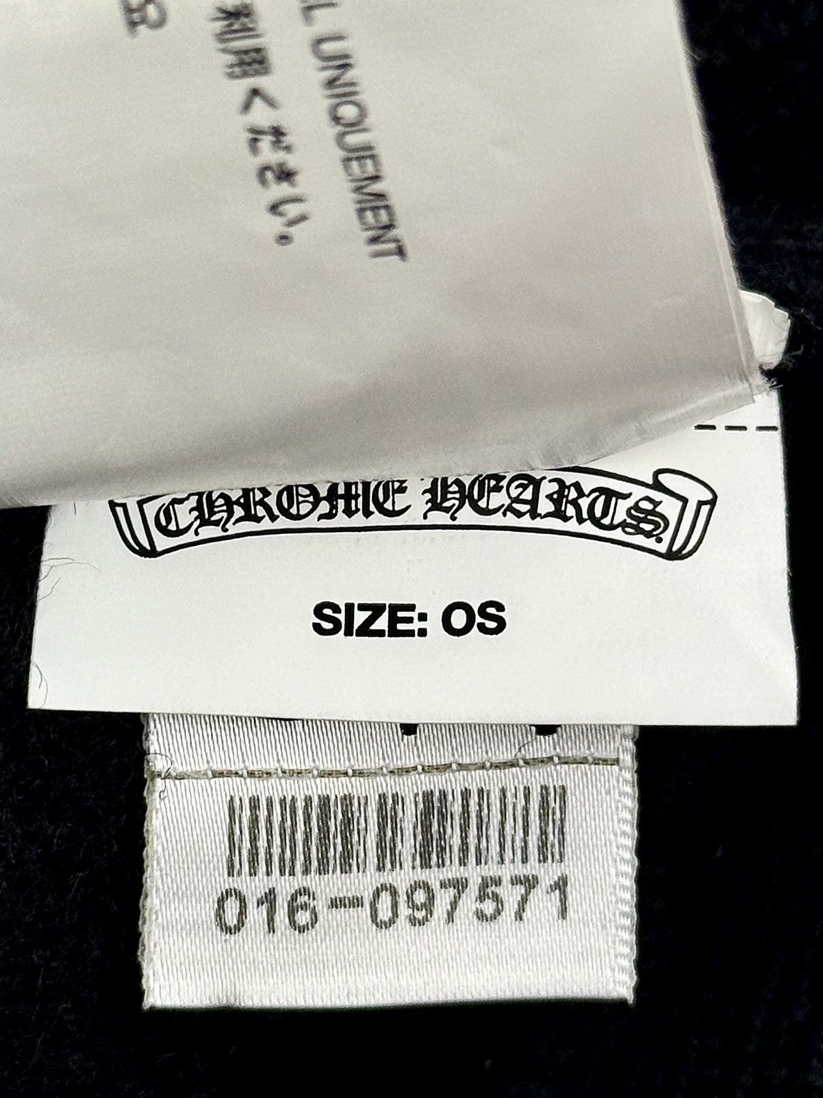 Chrome Hearts Chrome Hearts - + CROSS - Black Wool - Beanie Size ONE SIZE - 12 Thumbnail