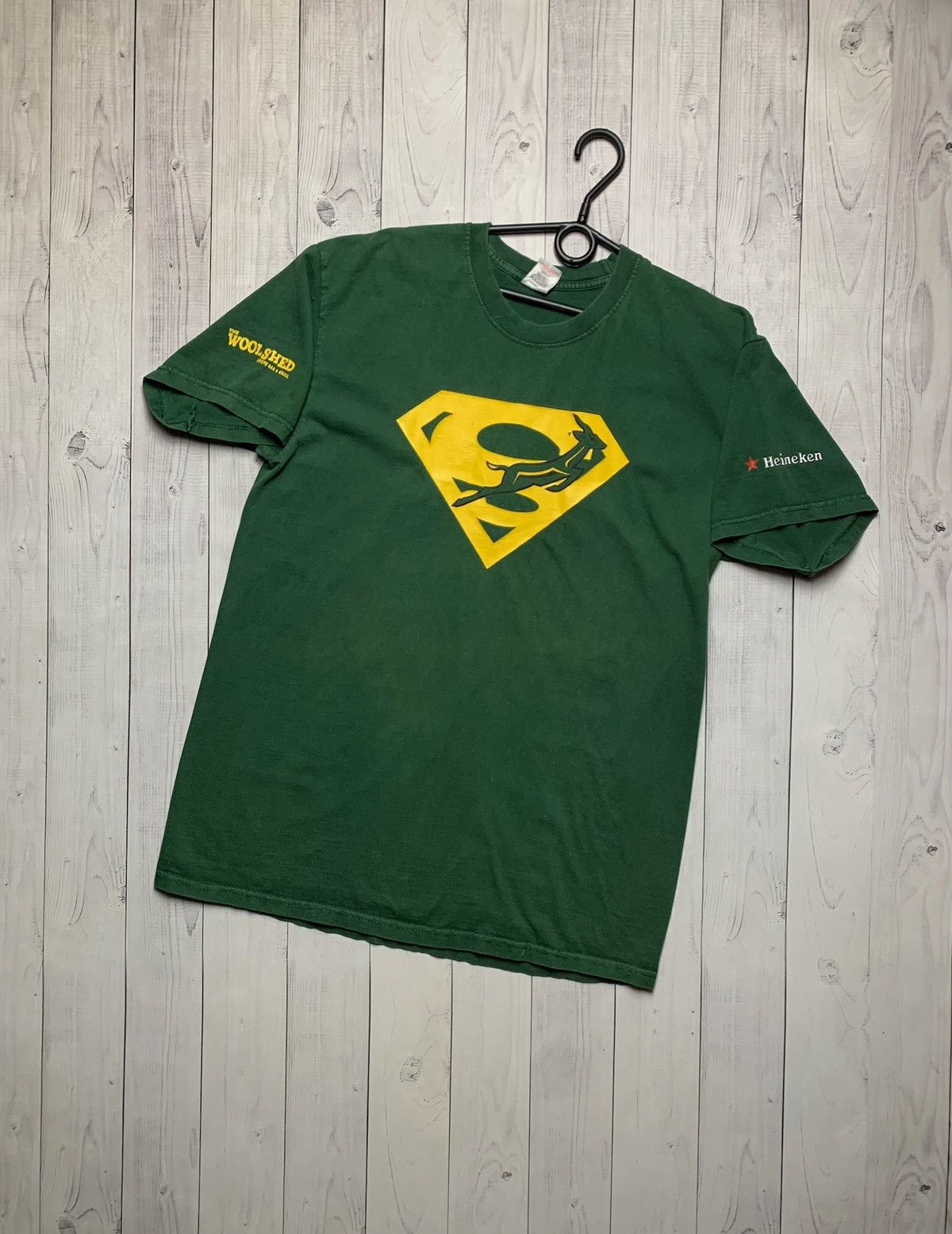 Vintage Vintage South Africa rugby tee x Superman rare 2009 L green Size US L / EU 52-54 / 3 - 1 Thumbnail