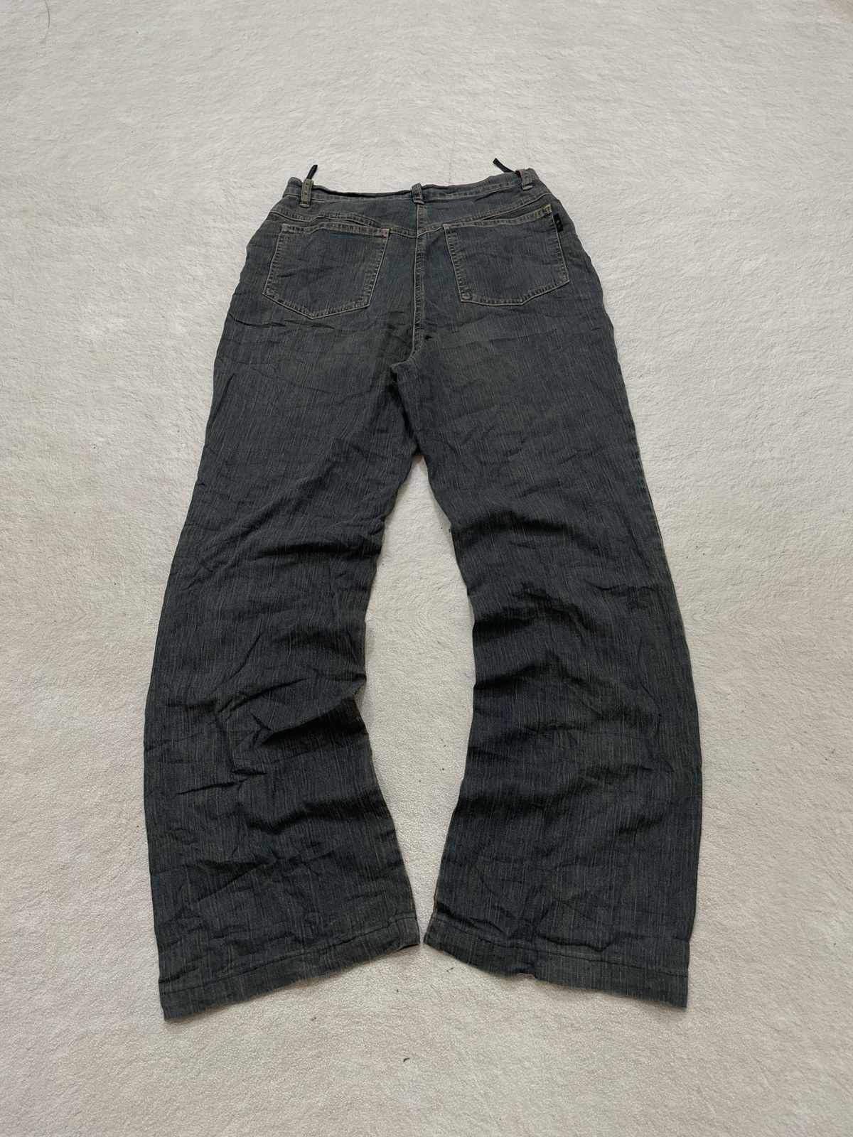 Japanese Brand 2000s Japan Dark Denim Panel Seam Faded Indigo Kapital Y2K Size US 26 / EU 42 - 6 Thumbnail