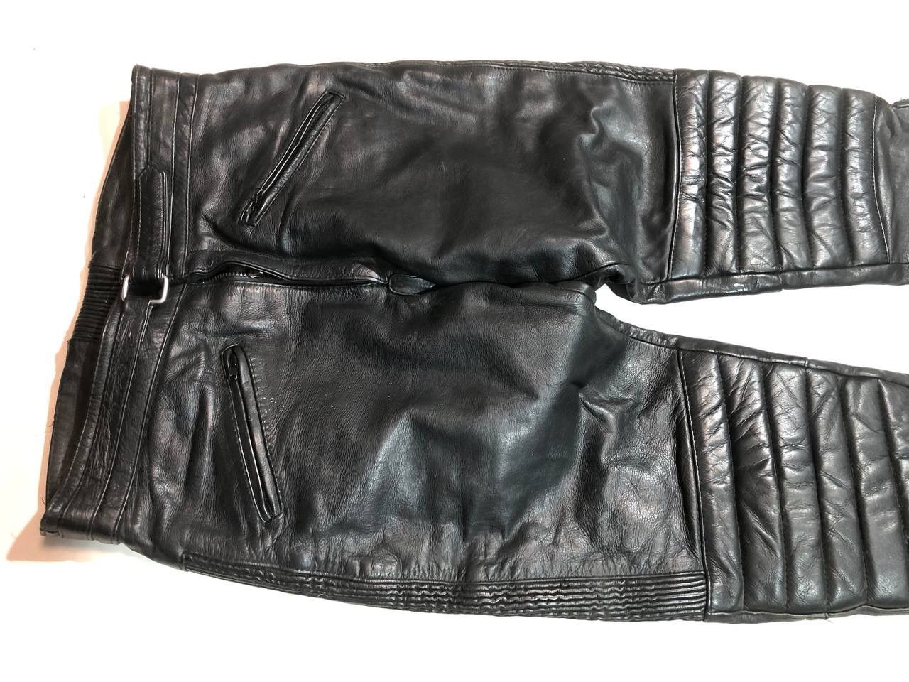 Japanese Brand × Vintage Akito Rare Vintage Japanese Racing Moto Leather Pants Size US 36 / EU 52 - 5 Thumbnail
