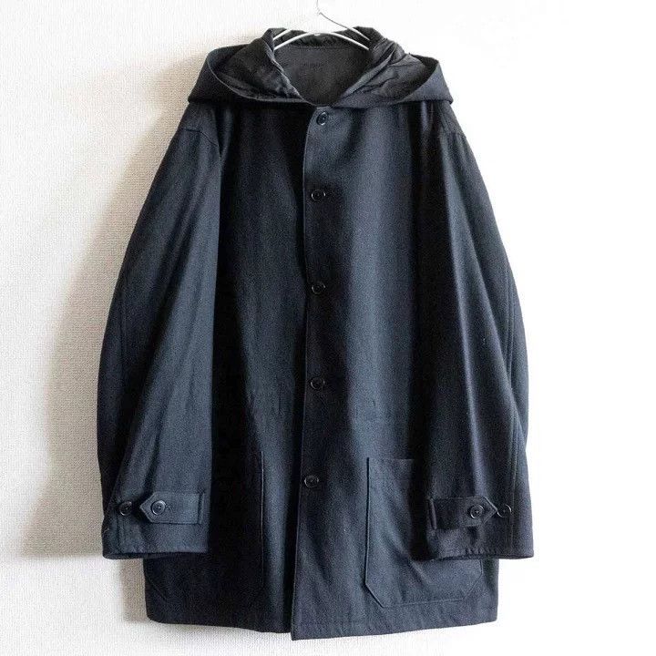 Yohji Yamamoto Yohji Yamamoto 1990s Wool Hooded Coat - dmc Size US M / EU 48-50 / 2 - 1 Thumbnail