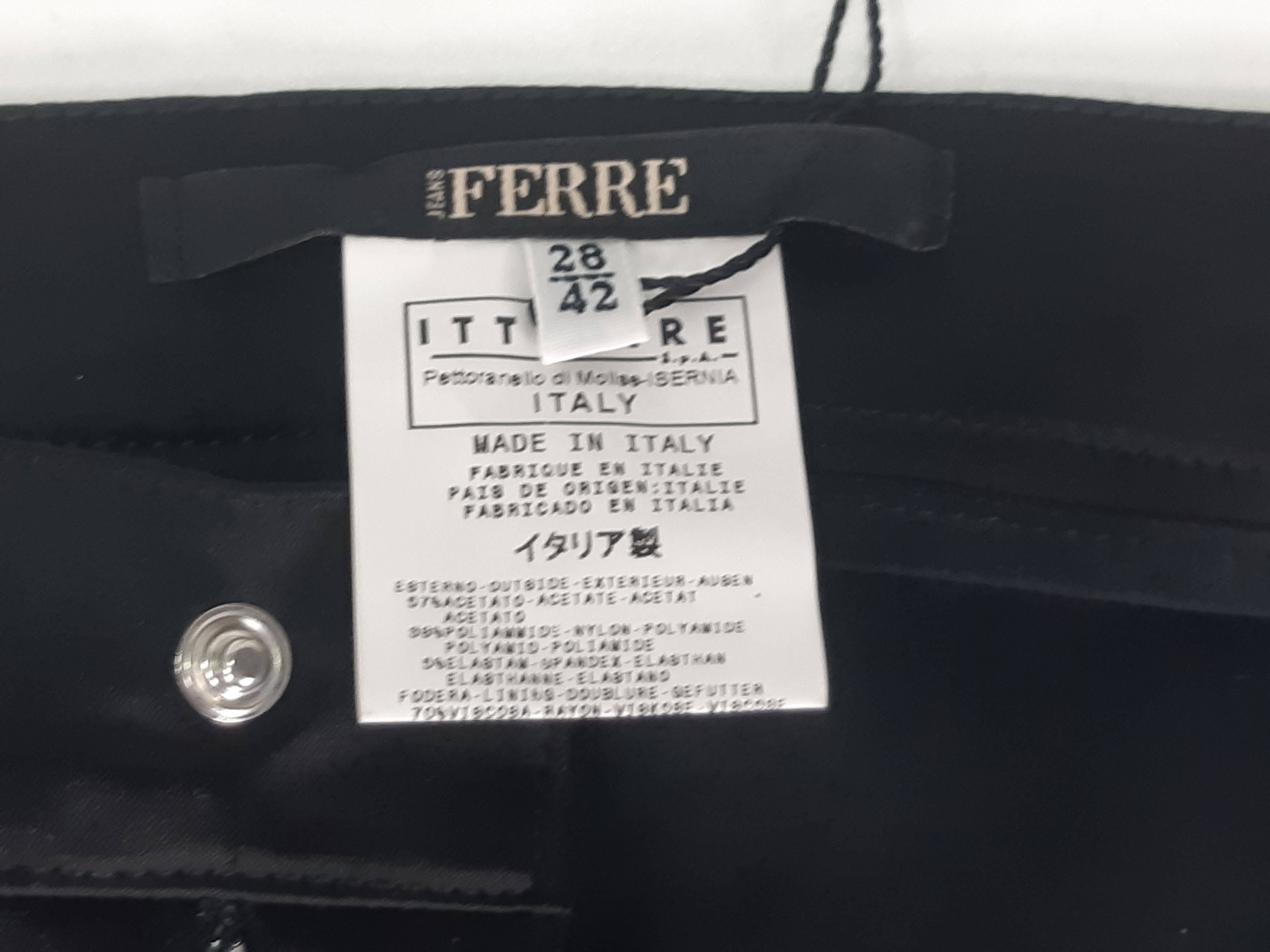 Ferre Vintage FERRE Jeans Pants Italy size 28/42 NEW Size 28" / US 6 / IT 42 - 7 Thumbnail