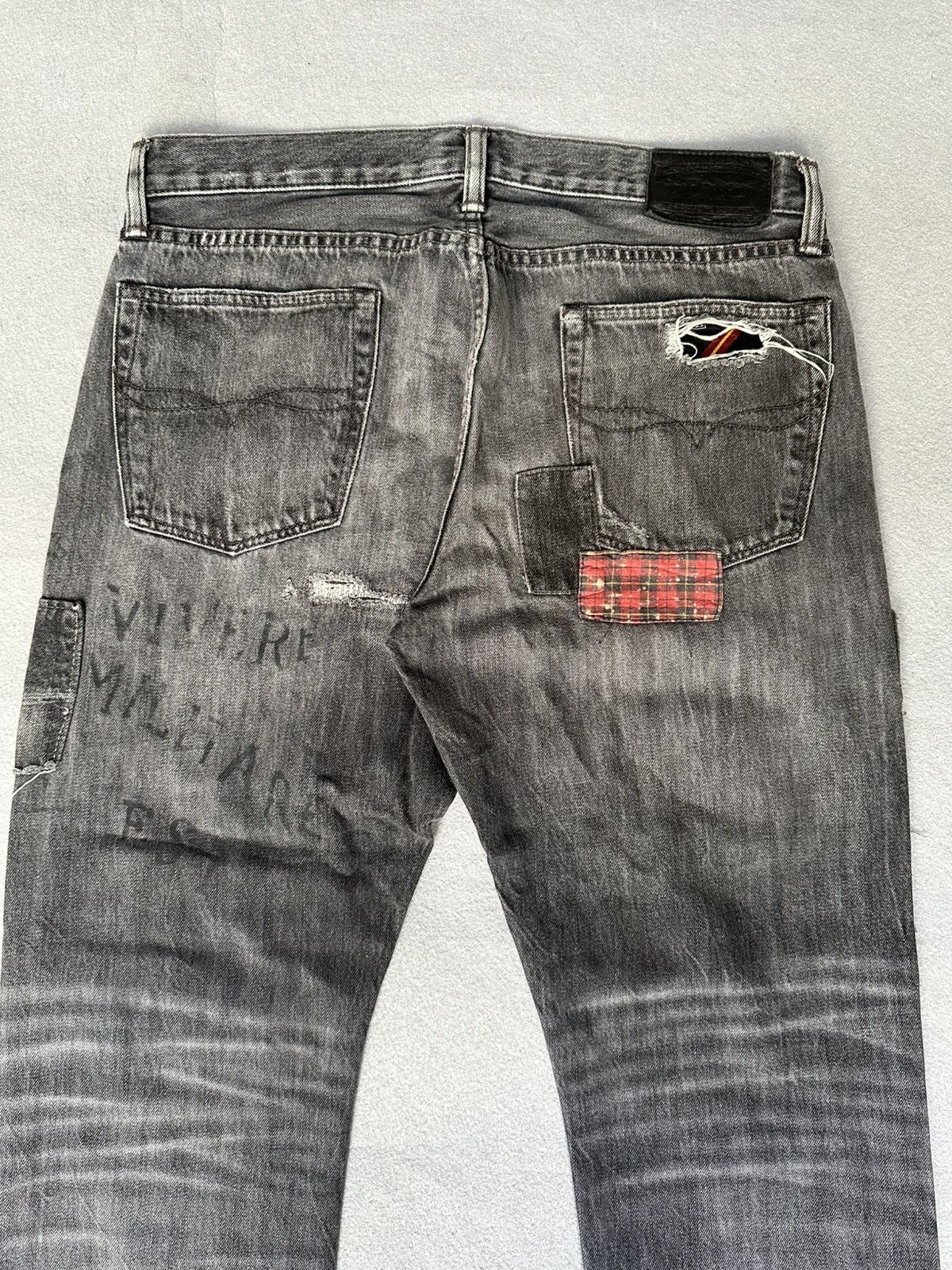 Polo Ralph Lauren Polo Ralph Lauren Patchwork Distressed Denim Size US 32 / EU 48 - 12 Thumbnail