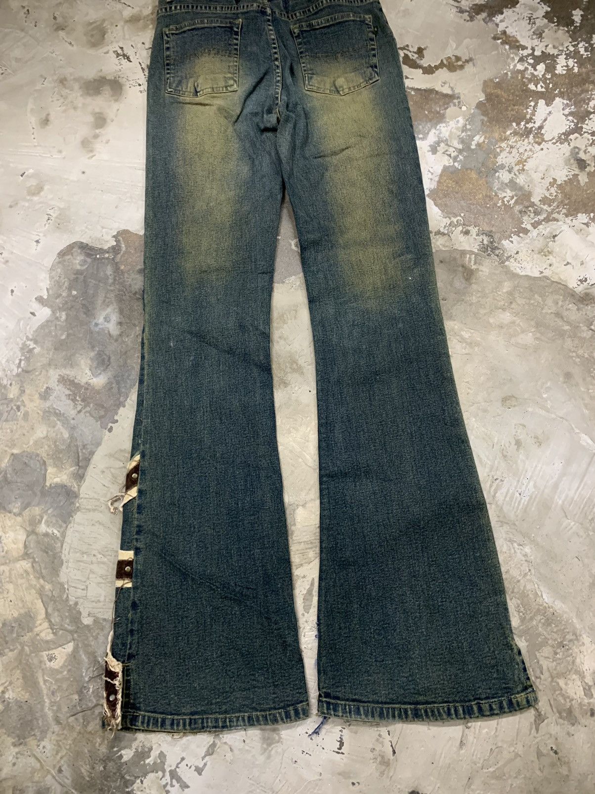 If Six Was Nine VINTAGE GAZOZ STUDED FLARE PANT RARE DESIGN Size 26" / US 2 / IT 38 - 14 Thumbnail
