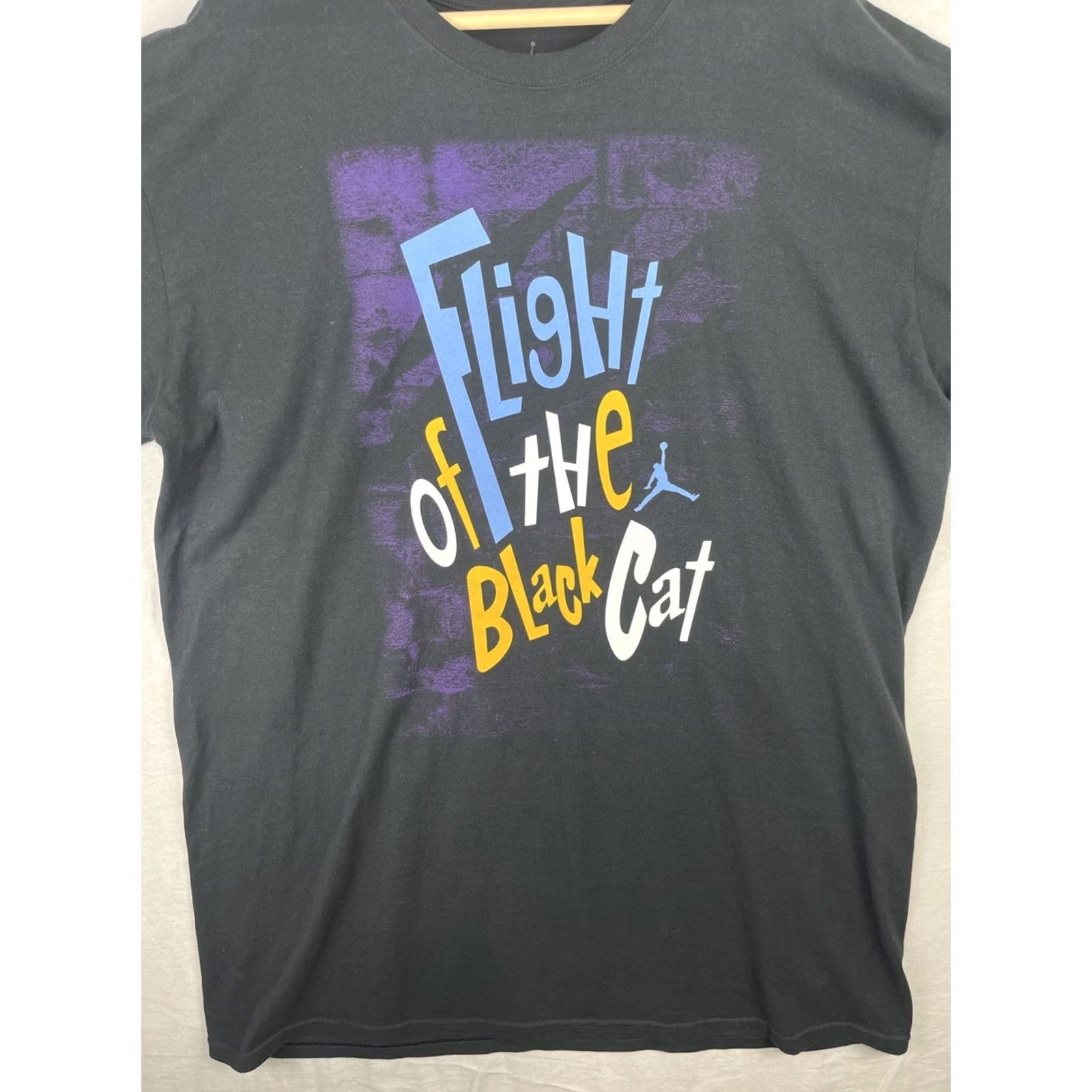 Jordan Brand Air Jordan Shirt Mens 2XL Tall Black Flight of the Black Cat Oversized Tee Size US XXL / EU 58 / 5 - 3 Thumbnail