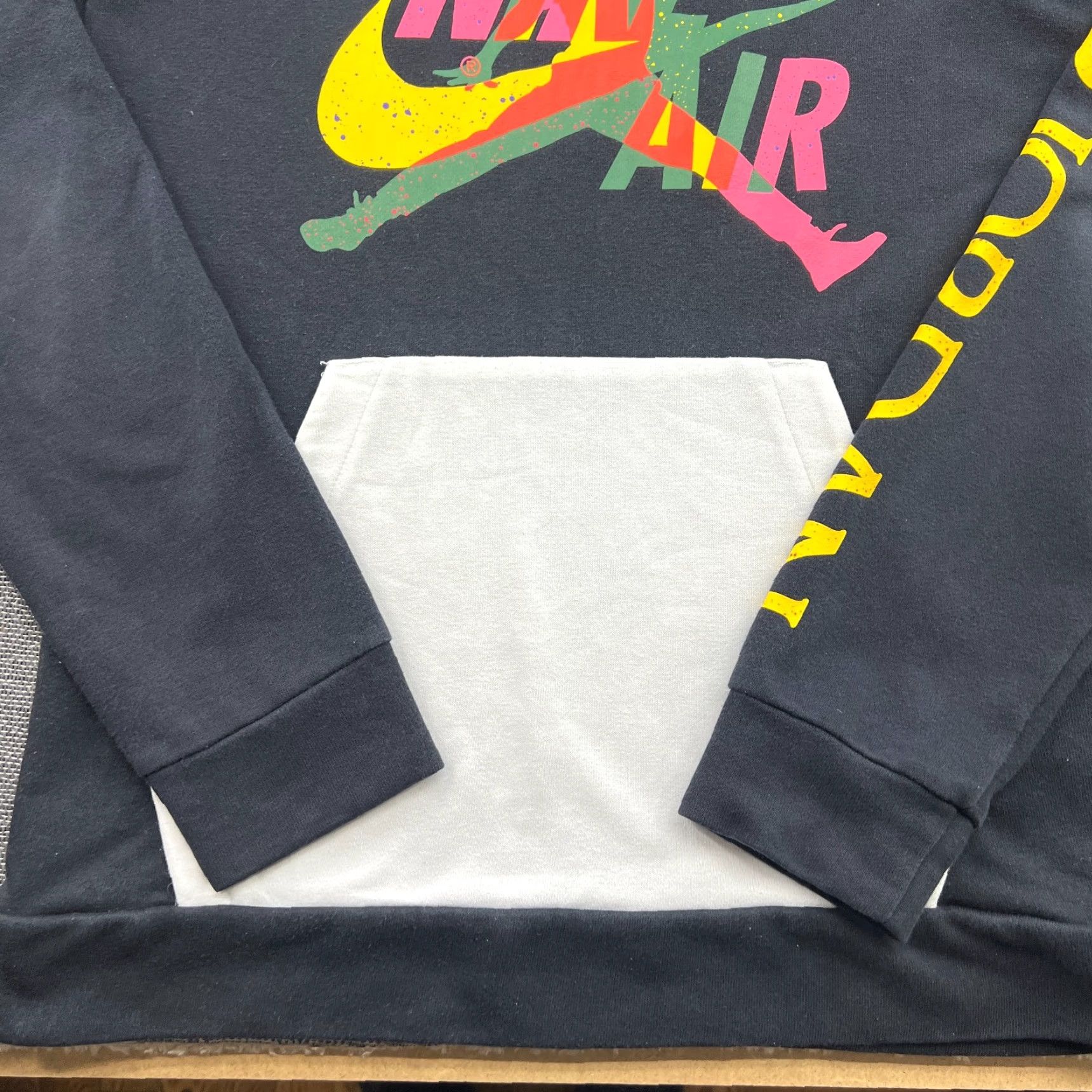 Jordan Brand Nike Air Jordan Hoodie Small Jumpman Sweatshirt Black White Pockets Mens XS S Multicolor 90s Size US S / EU 44-46 / 1 - 6 Thumbnail