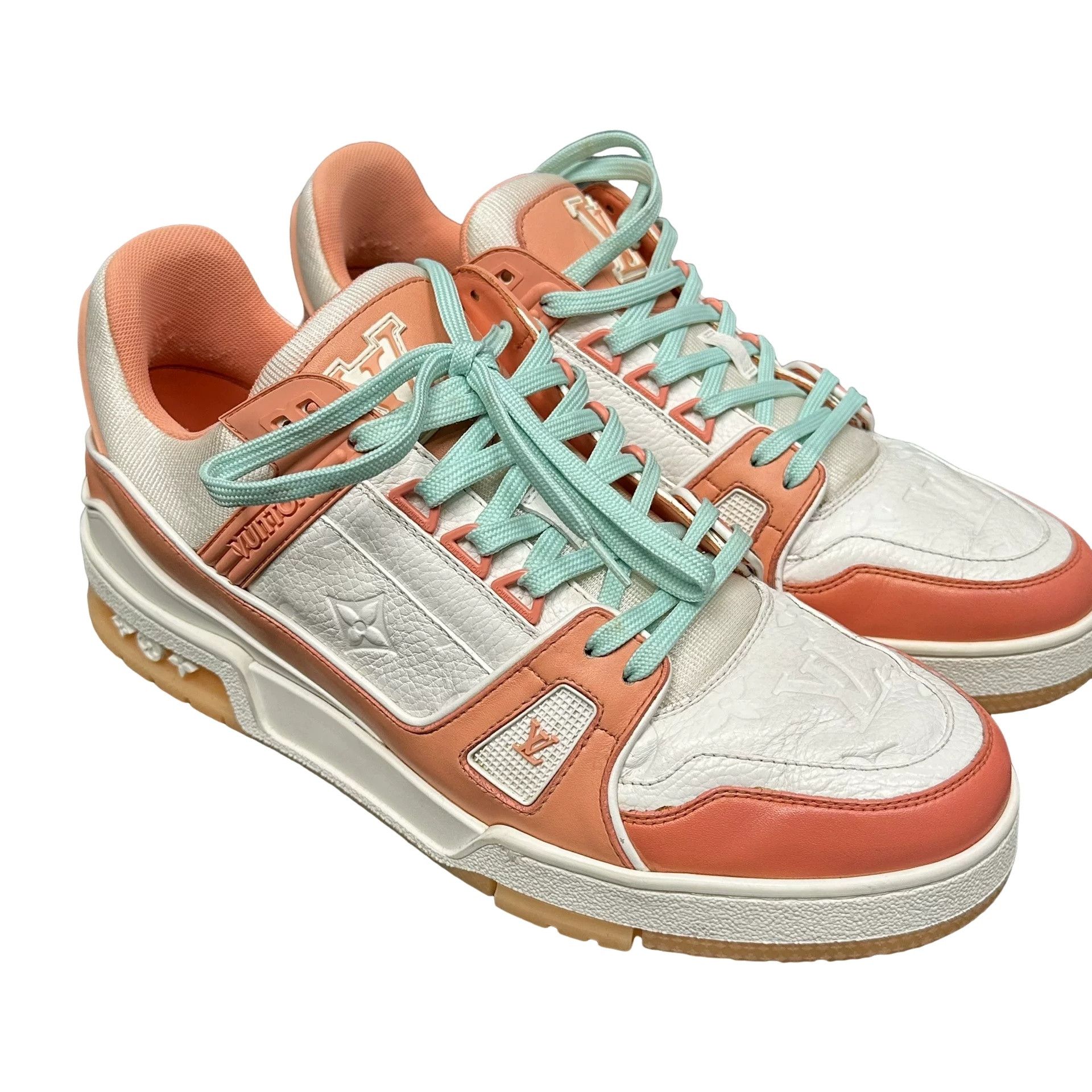 Louis Vuitton Louis Vuitton Orange LV Trainer Sneakers US 9.5 Size US 9.5 / EU 42-43 - 1 Thumbnail