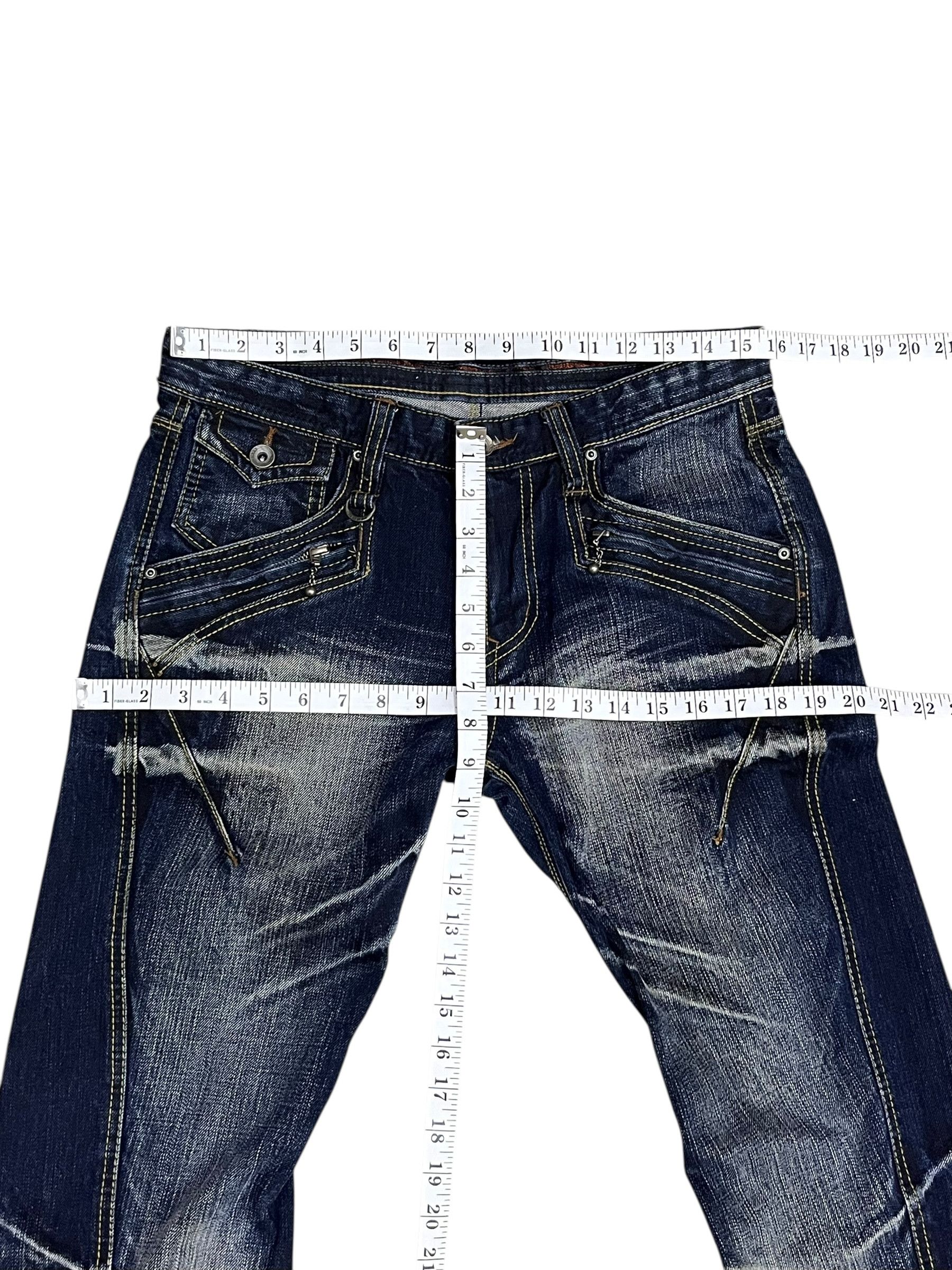 HIDEAWAYS RARE🔥NICOLE CLUB FOR MEN Punk Whiskers Twisted Flare Denim Size US 31 - 12 Thumbnail