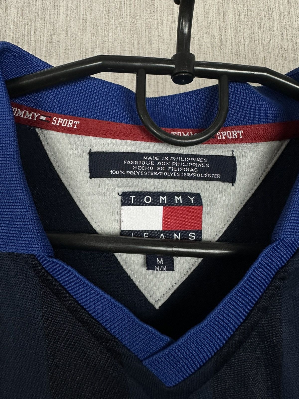 Tommy Hilfiger × Vintage Vintage Y2K Tommy Jeans Sport Long sleeve jersey style Size US M / EU 48-50 / 2 - 5 Thumbnail