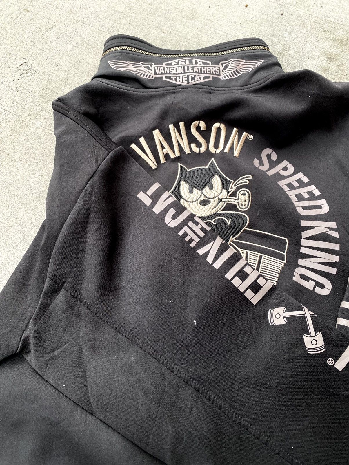 Vanson Leathers Vanson Leather X Felix The Cat Embroided Motorsport Jacket Size US L / EU 52-54 / 3 - 11 Thumbnail