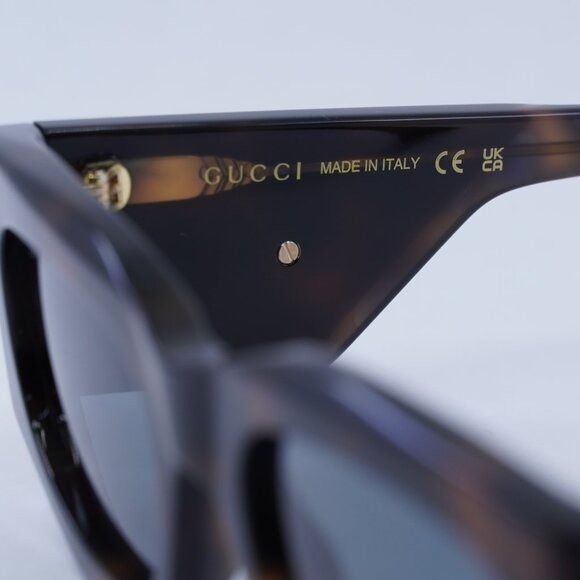 Gucci New Gucci GG1664S 003 Sunglasses - Havana Frame, Light Grey Size ONE SIZE - 8 Thumbnail