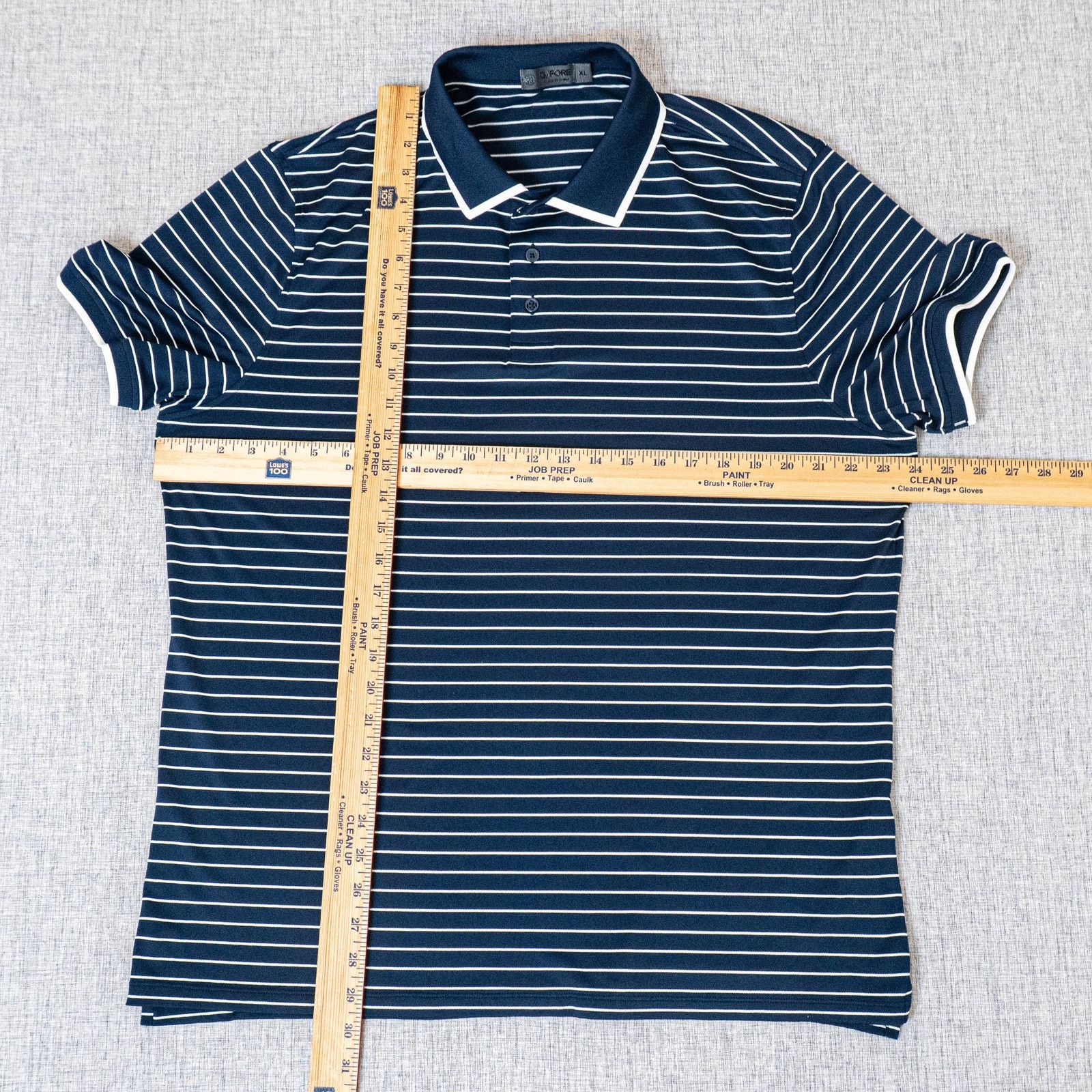 G/FORE G/FORE Golf Tech Pique Polo Navy Fine Line banded sleeve XL Size US XL / EU 56 / 4 - 8 Thumbnail