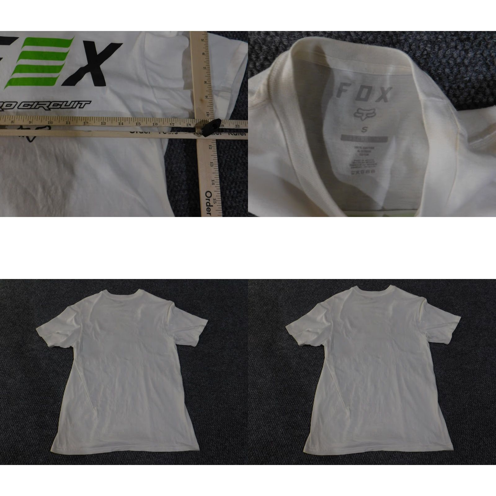 Fox Racing Fox Racing T-Shirt Mens Small White Pro Circuit Motocross Graphic Short Sleeve Crew Neck Size US S / EU 44-46 / 1 - 8 Thumbnail