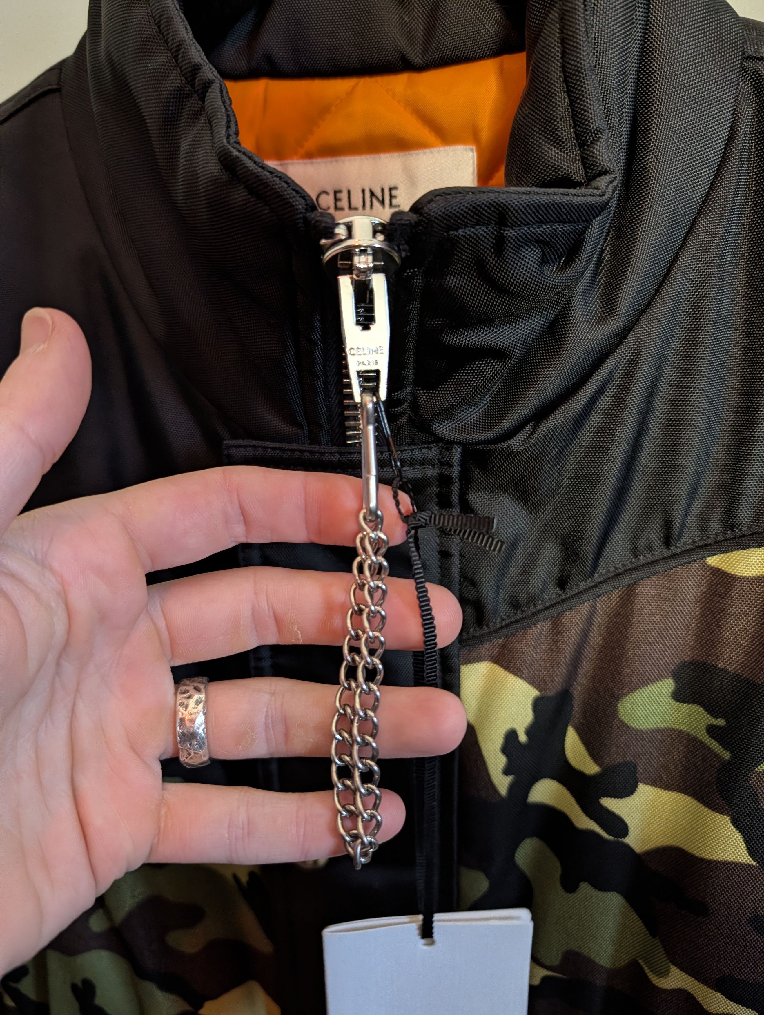 Celine FW21 NWT Hedi camo checkered zip-up jacket coat bomber Size US M / EU 48-50 / 2 - 5 Thumbnail