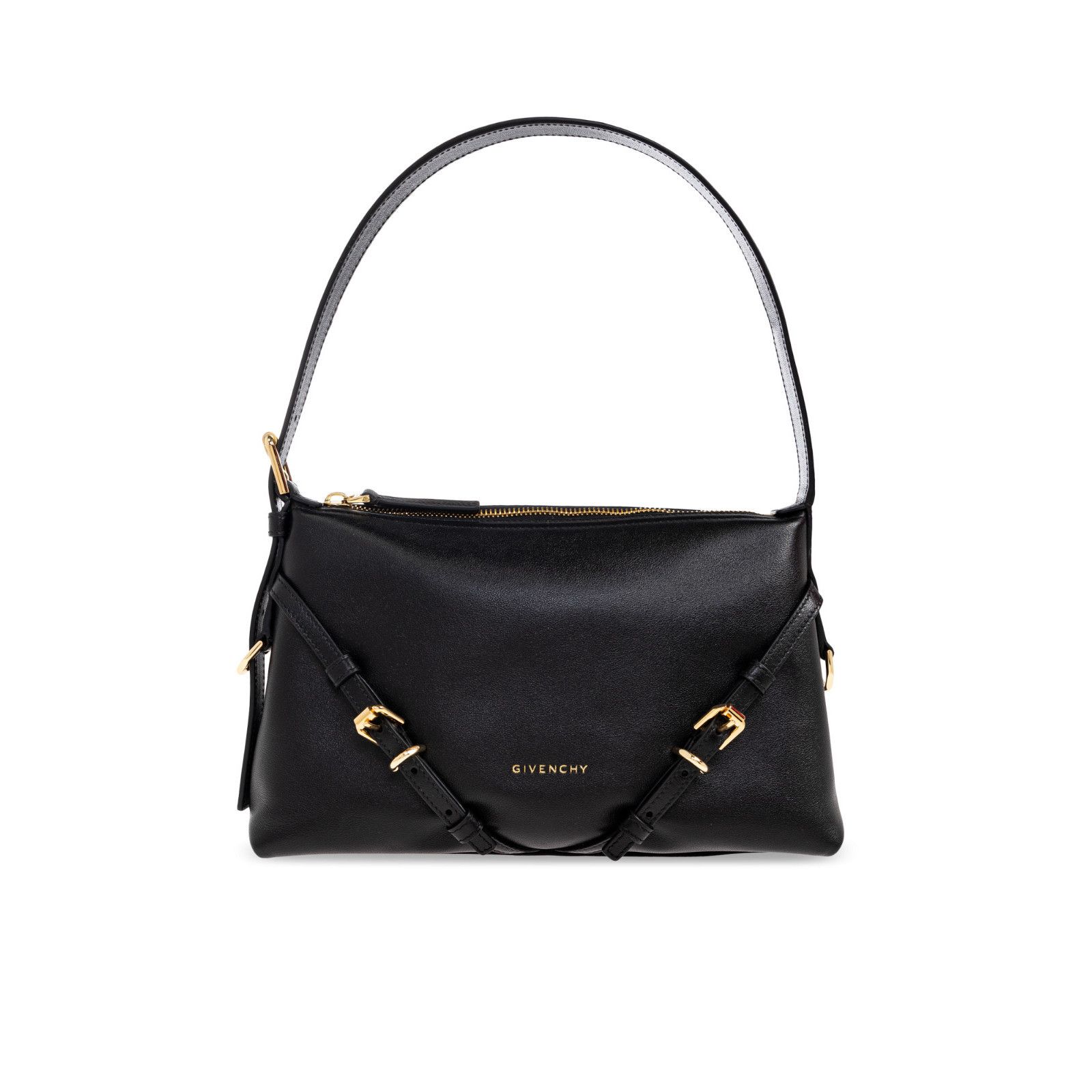 Givenchy GIVENCHY Voyou Mini $2150 Black Shiny Leather Shoulder Bag N Size ONE SIZE - 1 Thumbnail