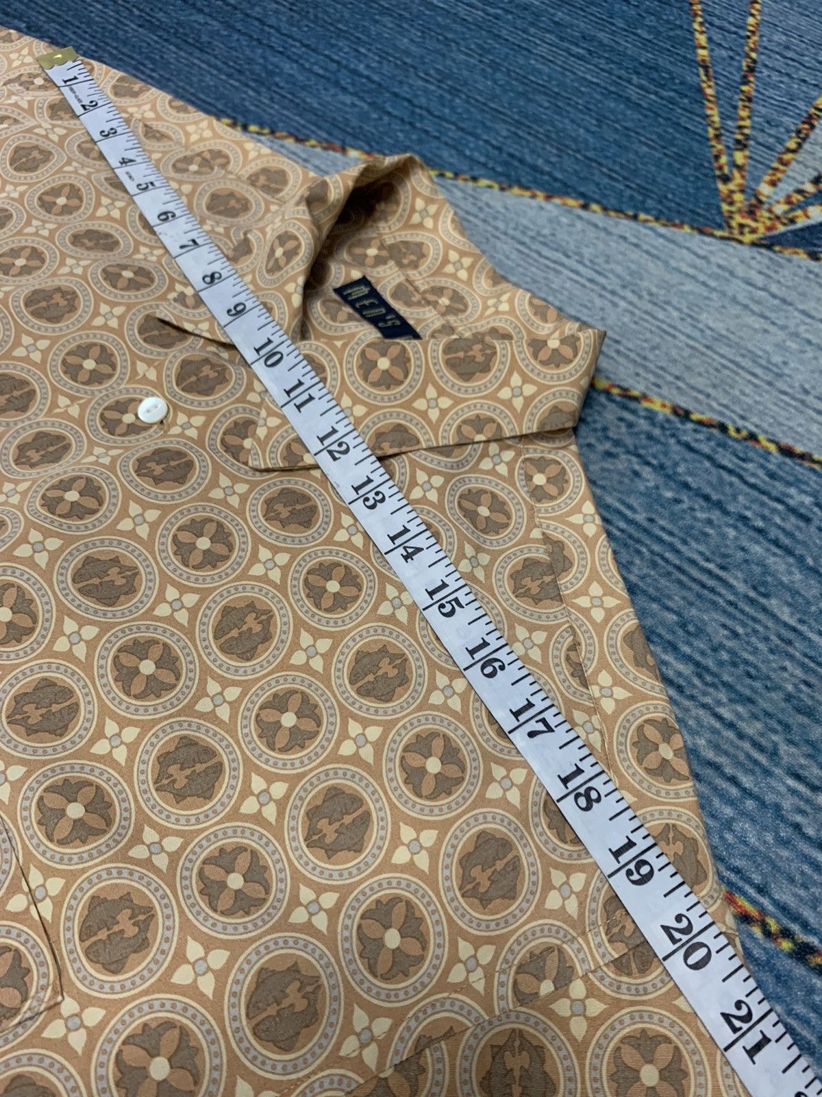 BIGI MEN’S BIGI Floral Short Sleeved Button Up Shirt Size US M / EU 48-50 / 2 - 13 Thumbnail
