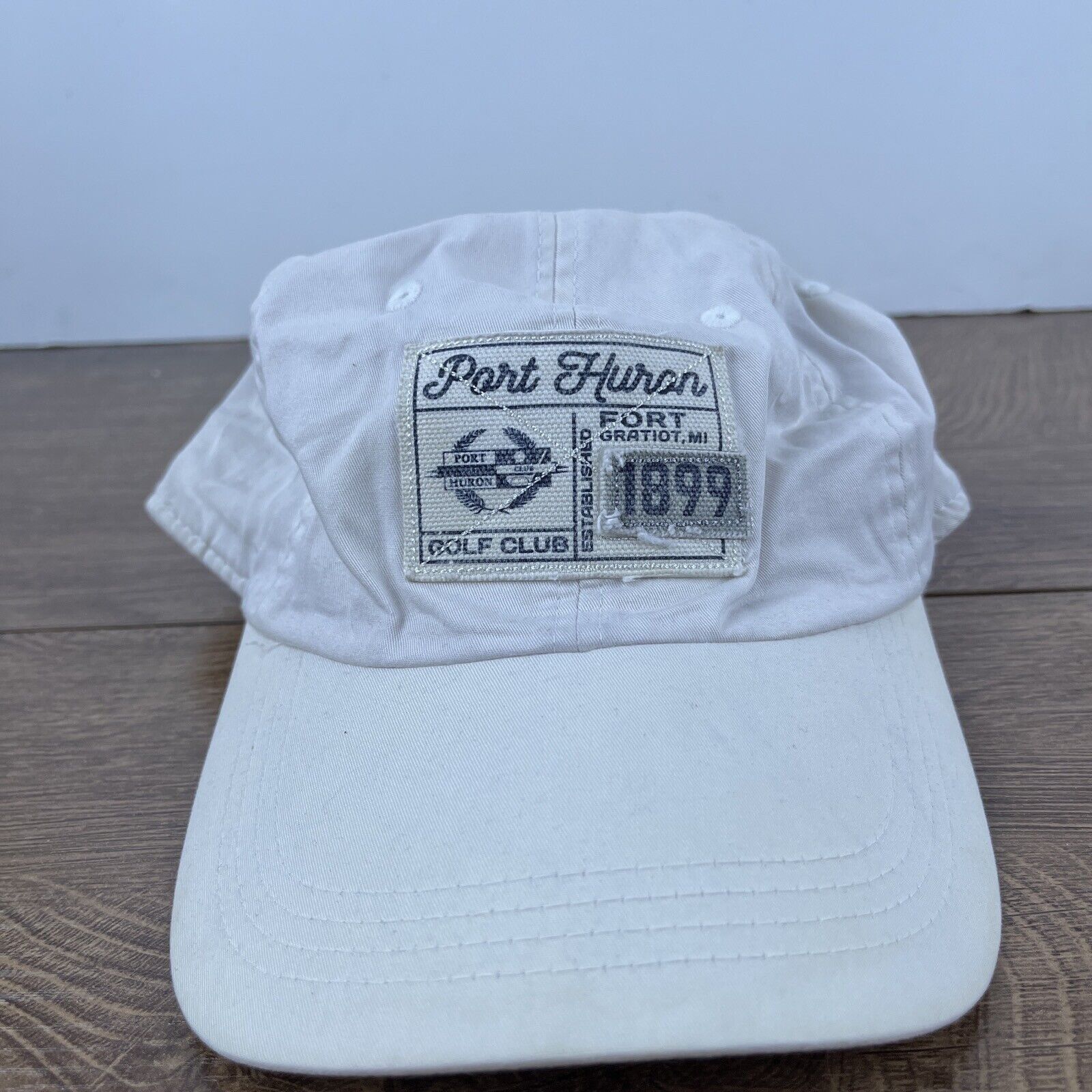 Other Port Huron Hat Fort Gratiot Michigan White Hat Adjustable Wh Size ONE SIZE - 2 Thumbnail