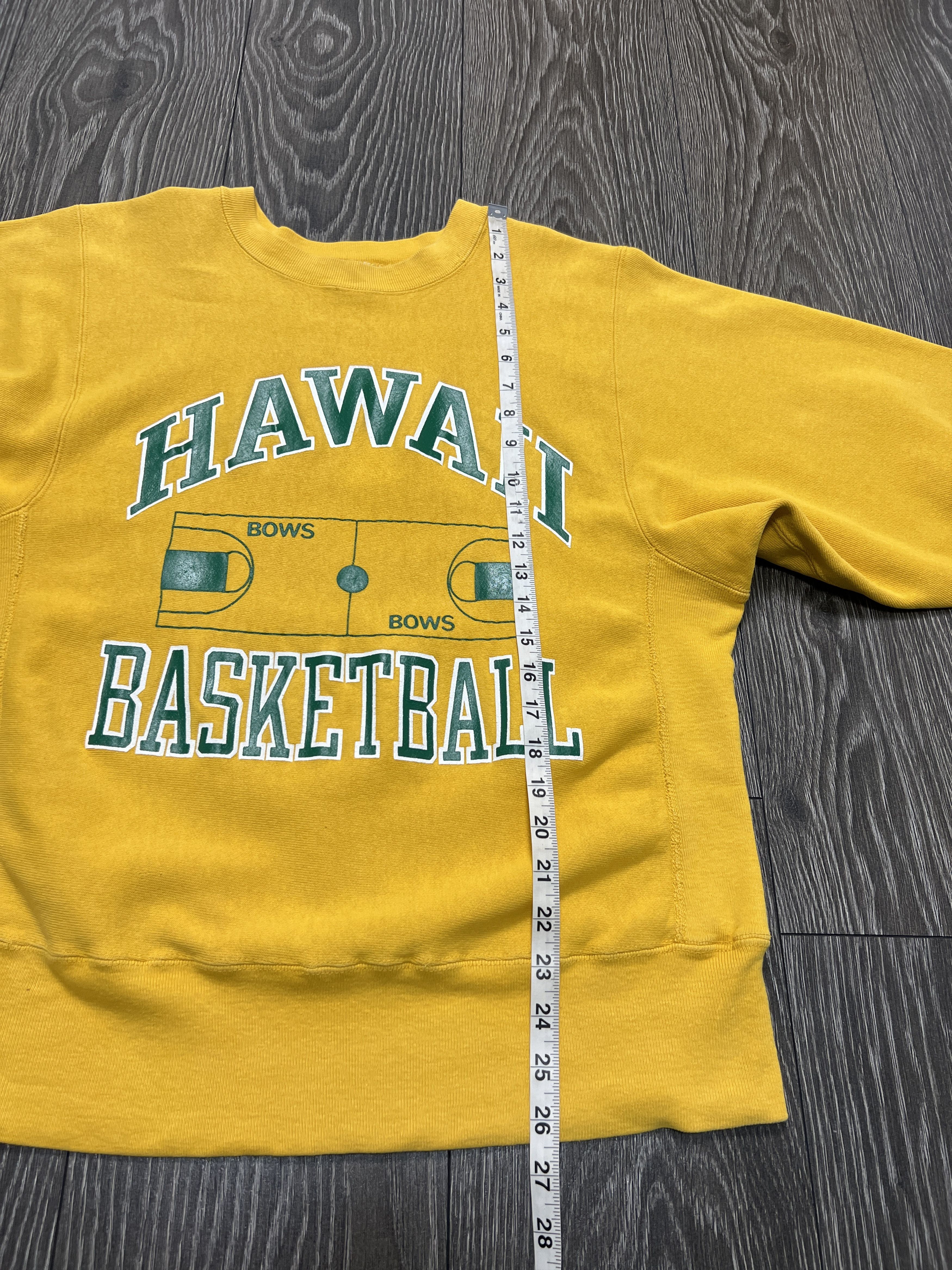 Champion 1990s USA Hawaii Basketball Reverse Weave Pullover Size US M / EU 48-50 / 2 - 8 Thumbnail