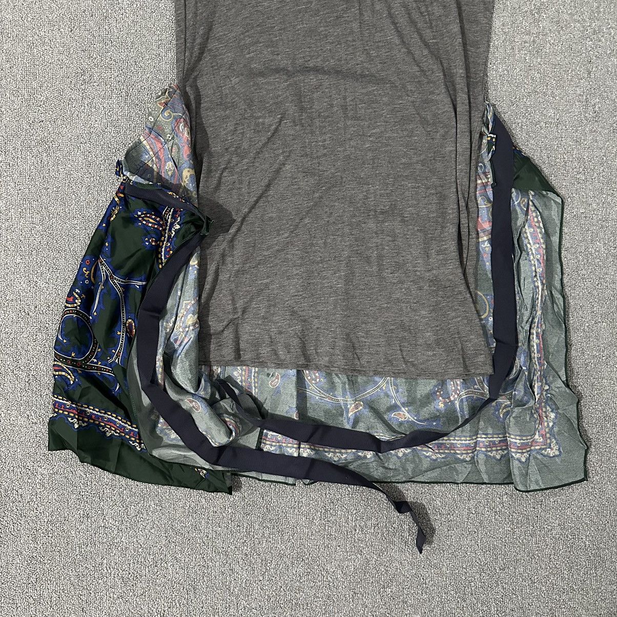 Sacai Sacai - Paisley Scarf T-shirt dress Size S / US 4 / IT 40 - 9 Thumbnail