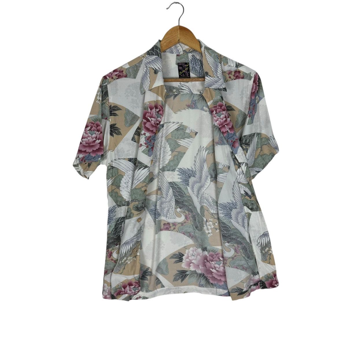 Japanese Brand ☀️ONIWA SOTO HAWAII STYLE SUKAJAN RAYON SHIRTS Size US L / EU 52-54 / 3 - 7 Thumbnail