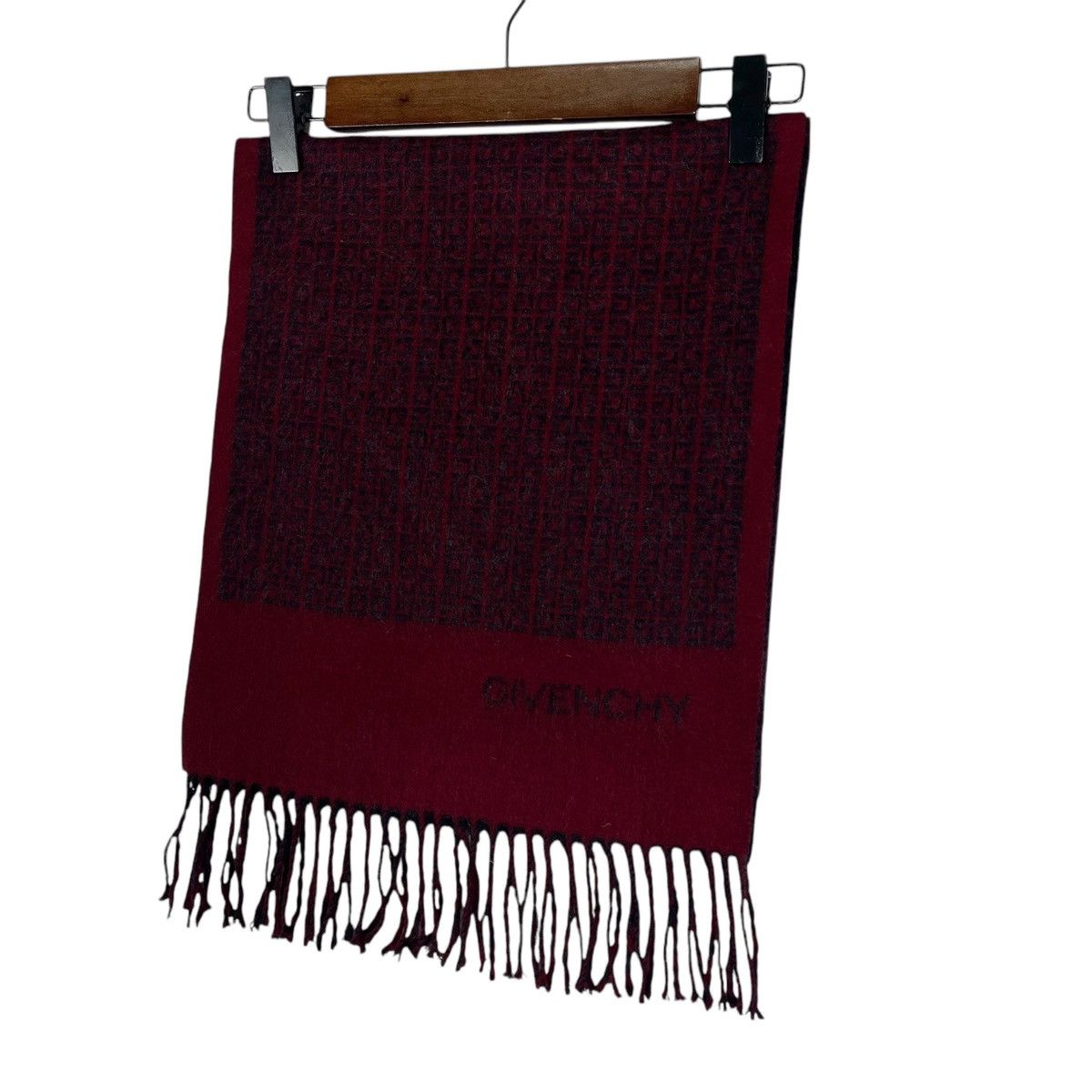 Givenchy × Vintage Vintage Givenchy Japan Cashmere Scarf Muffler Size ONE SIZE - 4 Thumbnail