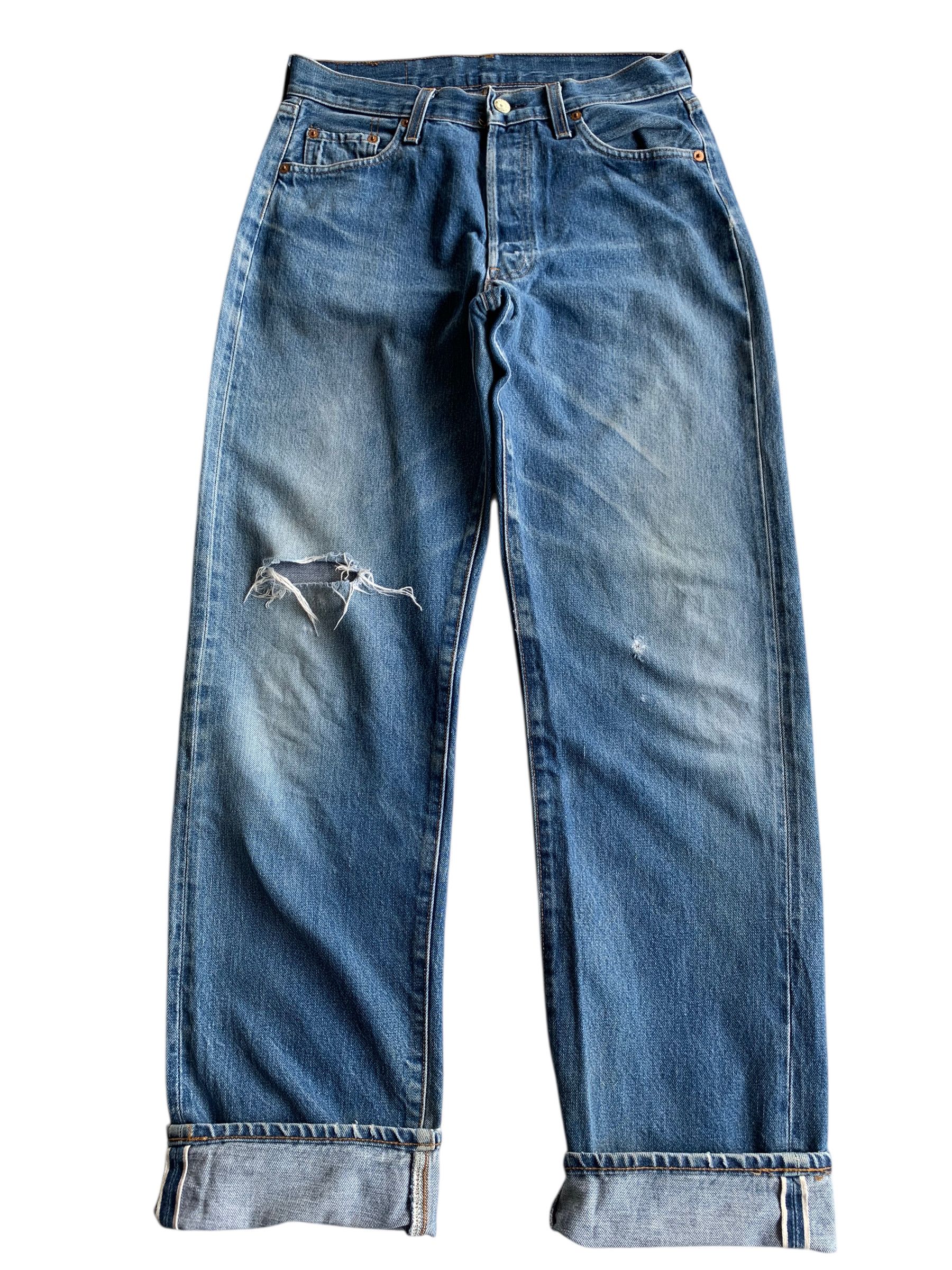 Levi's VINTAGE LEVIS 501 BIG E 1994 SELVEDGE DISTRESSED DENIM Size US 29 - 4 Thumbnail