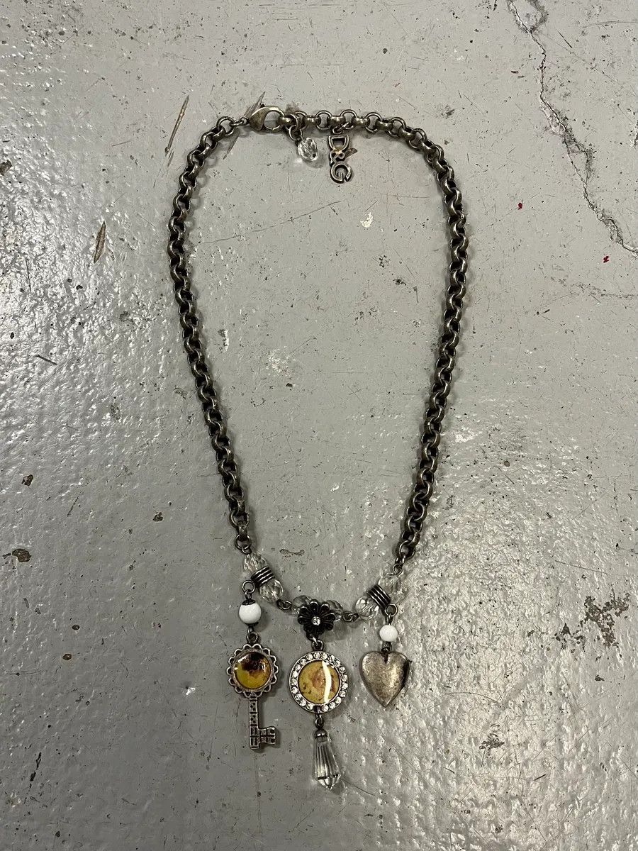 Dolce & Gabbana 2000s Dolce & Gabbana Charm Steel Necklace Size ONE SIZE - 1 Thumbnail