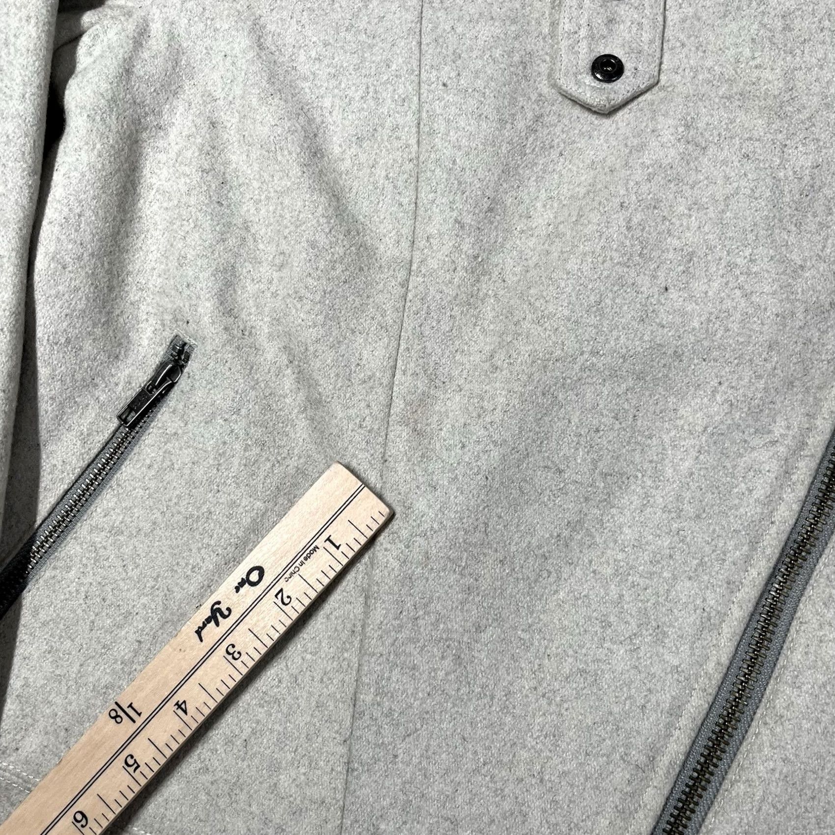 Anthropologie Anthropologie Cartonnier Blazer Womens M Wool Moto Zip Sherpa Jacket Coat Shirt? Size M / US 6-8 / IT 42-44 - 2 Thumbnail