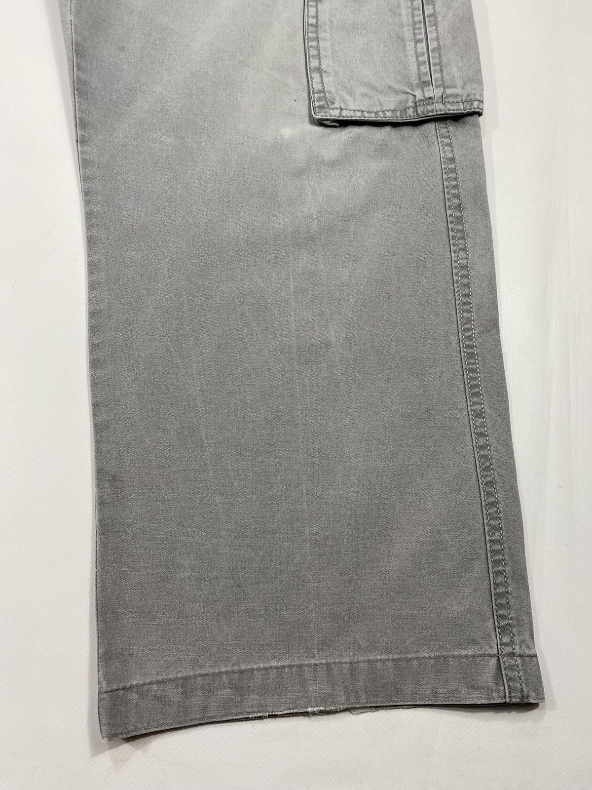 Vintage Vintage 90s Cargo Stonewashed Grey Work Low Rise Pants Size US 38 / EU 54 - 6 Thumbnail