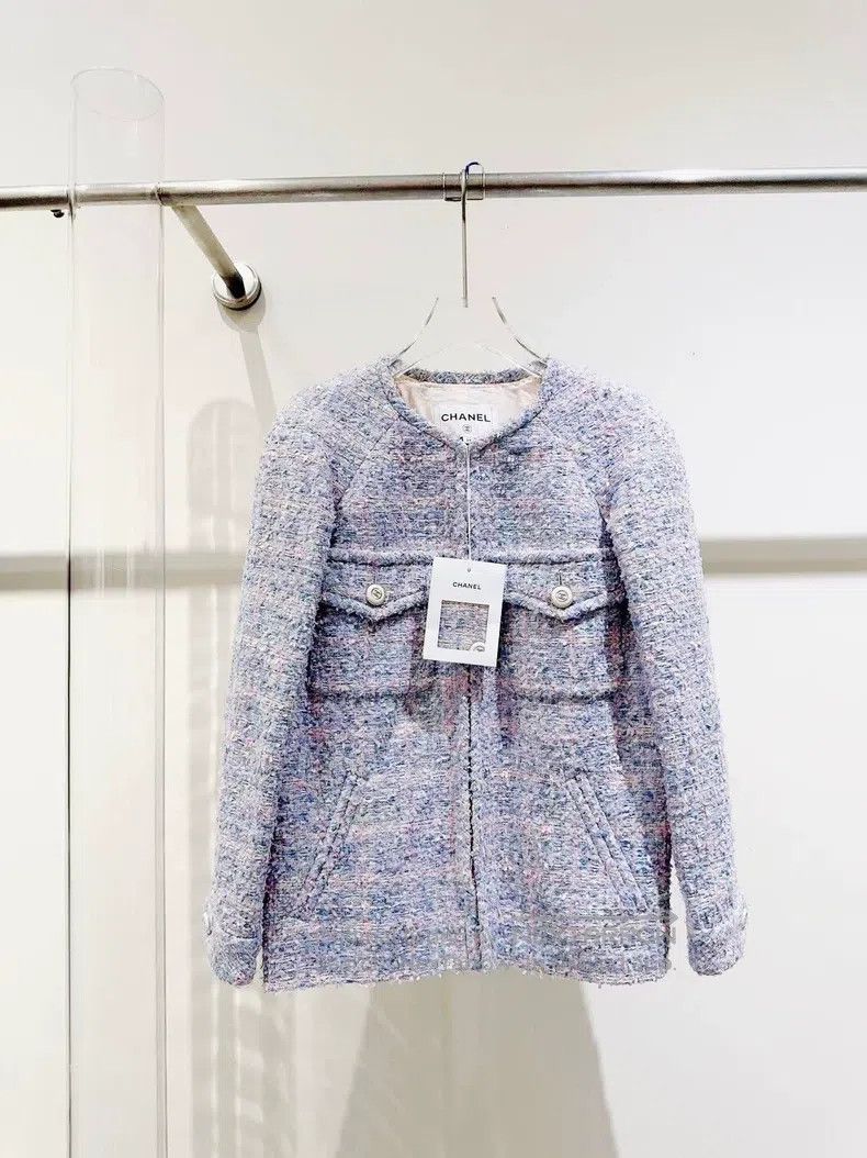 Chanel Chanel 20 early spring lavender purple tweed coat Size XS / US 0-2 / IT 36-38 - 1 Thumbnail