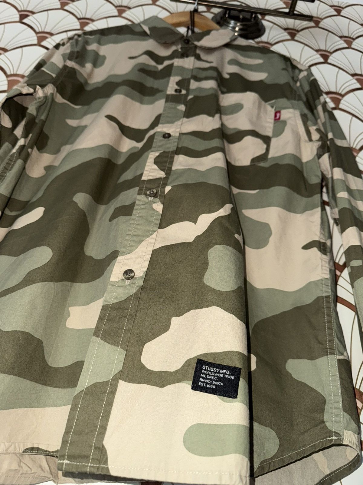 Stussy Stussy Camo shirt Size US M / EU 48-50 / 2 - 2 Thumbnail