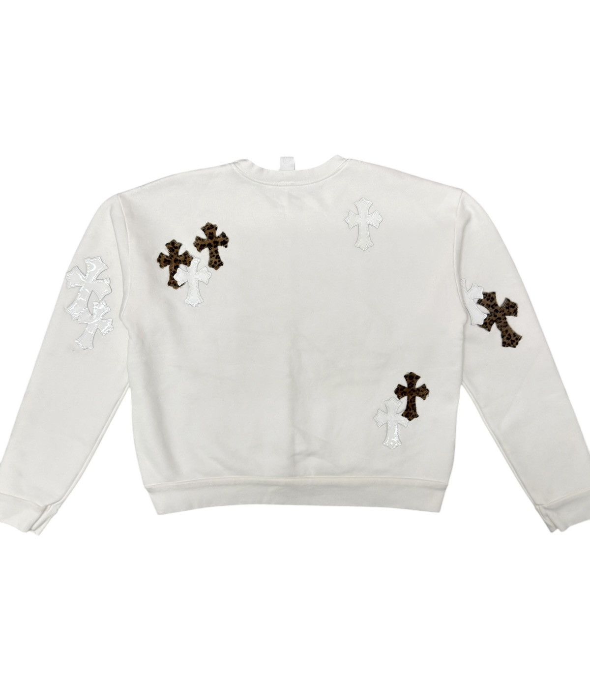 Chrome Hearts Chrome Hearts Leopard & White Patent Leather Patch Sweater Size US XS / EU 42 / 0 - 4 Thumbnail