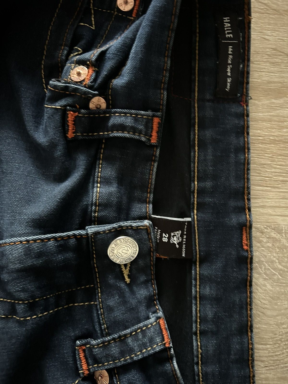 True Religion True Religion Jeans Navy Blue Lowrise 28 Size 28" / US 6 / IT 42 - 4 Thumbnail