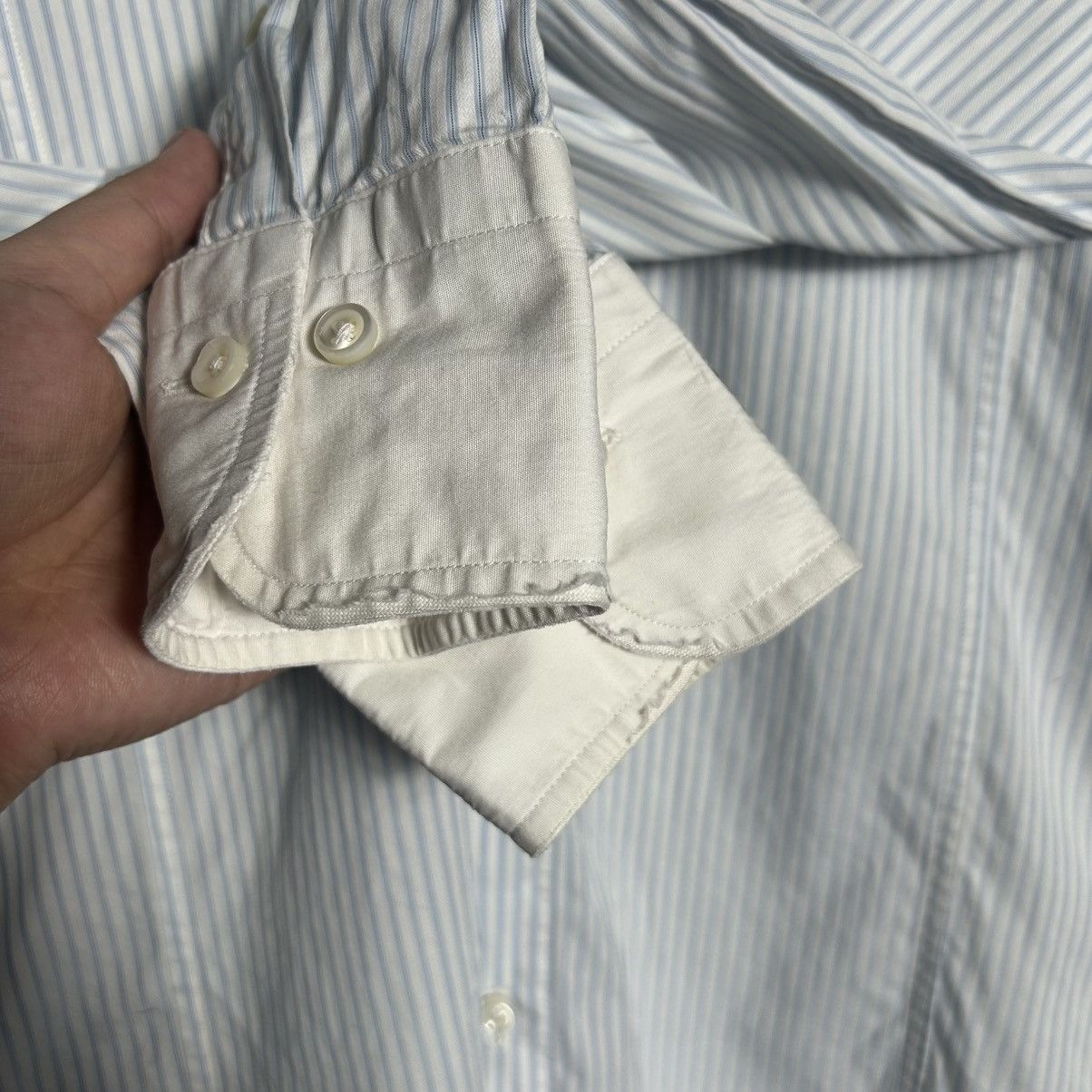 Burberry Burberry Embroidery Logo Button Up Long Sleeve Shirt Size M / US 6-8 / IT 42-44 - 6 Thumbnail