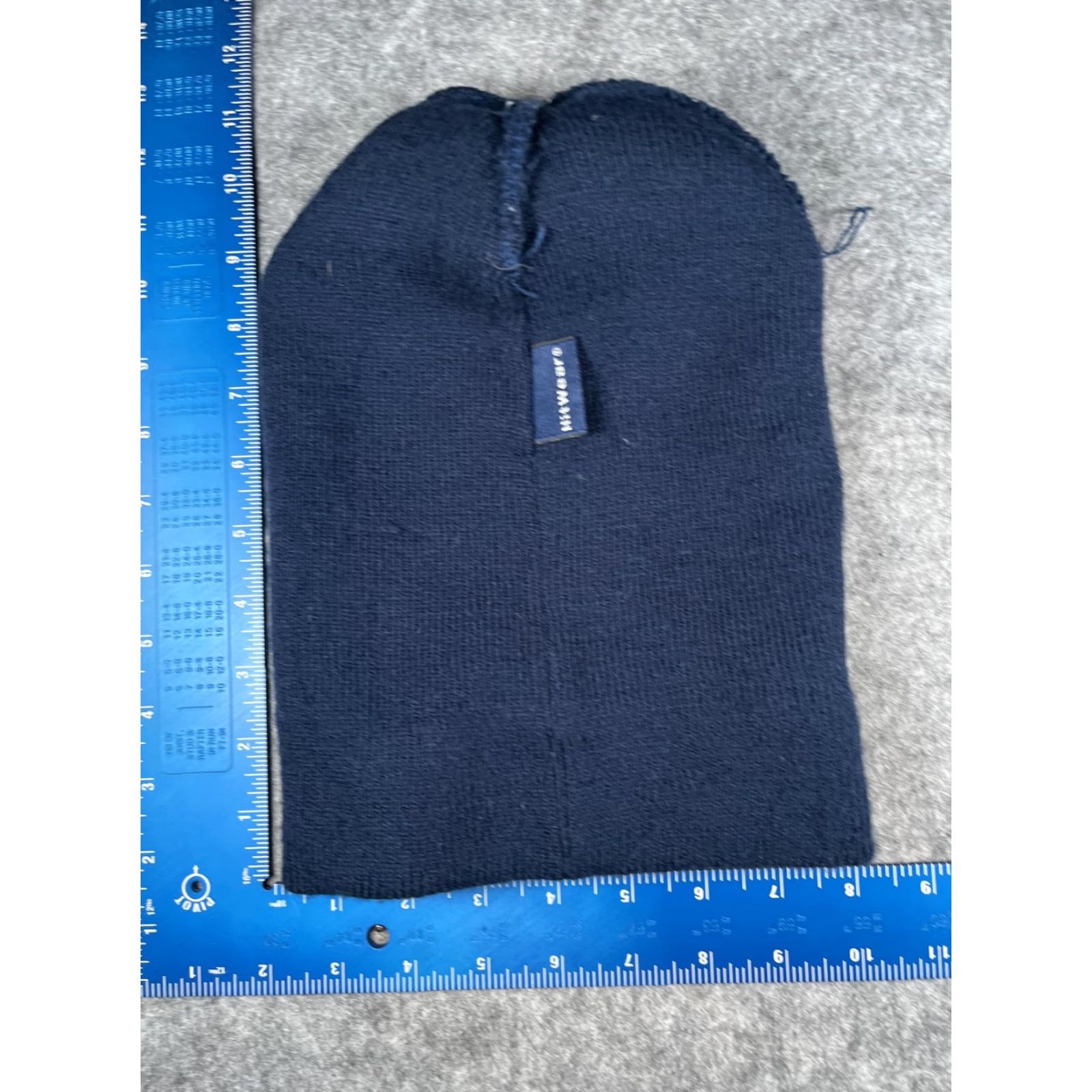 Vintage HitWear Hat Beanie Mens One Size Blue Striped Pom Knit Wellness Program Winter Size ONE SIZE - 7 Thumbnail