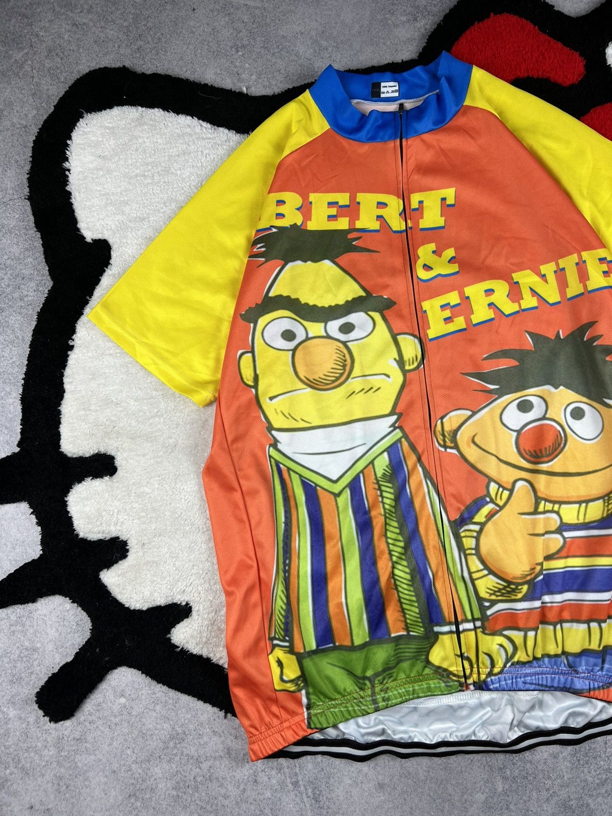 Vintage Retro Vintage Bert Ernie Cycling Jersey Size US XXL / EU 58 / 5 - 2 Thumbnail