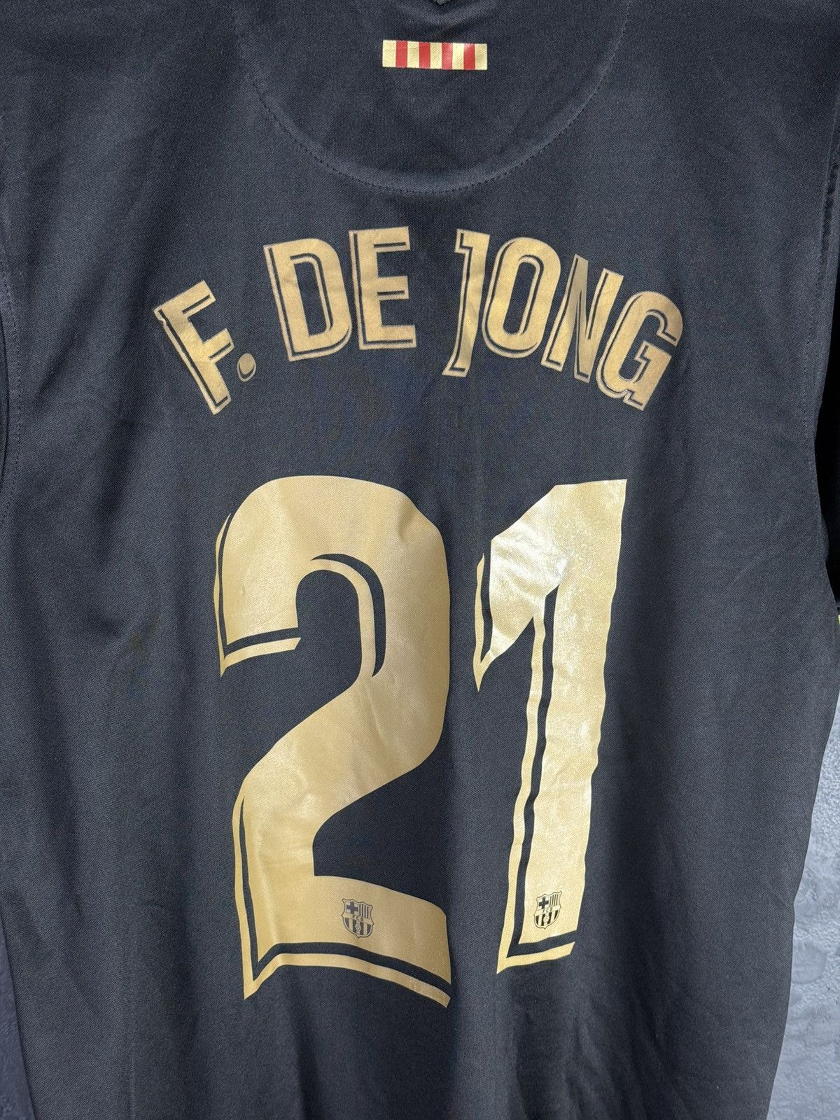 Nike Nike Frenkie de Jong Black Barcelona 2020/21 Away Jersey Size US XL / EU 56 / 4 - 6 Thumbnail