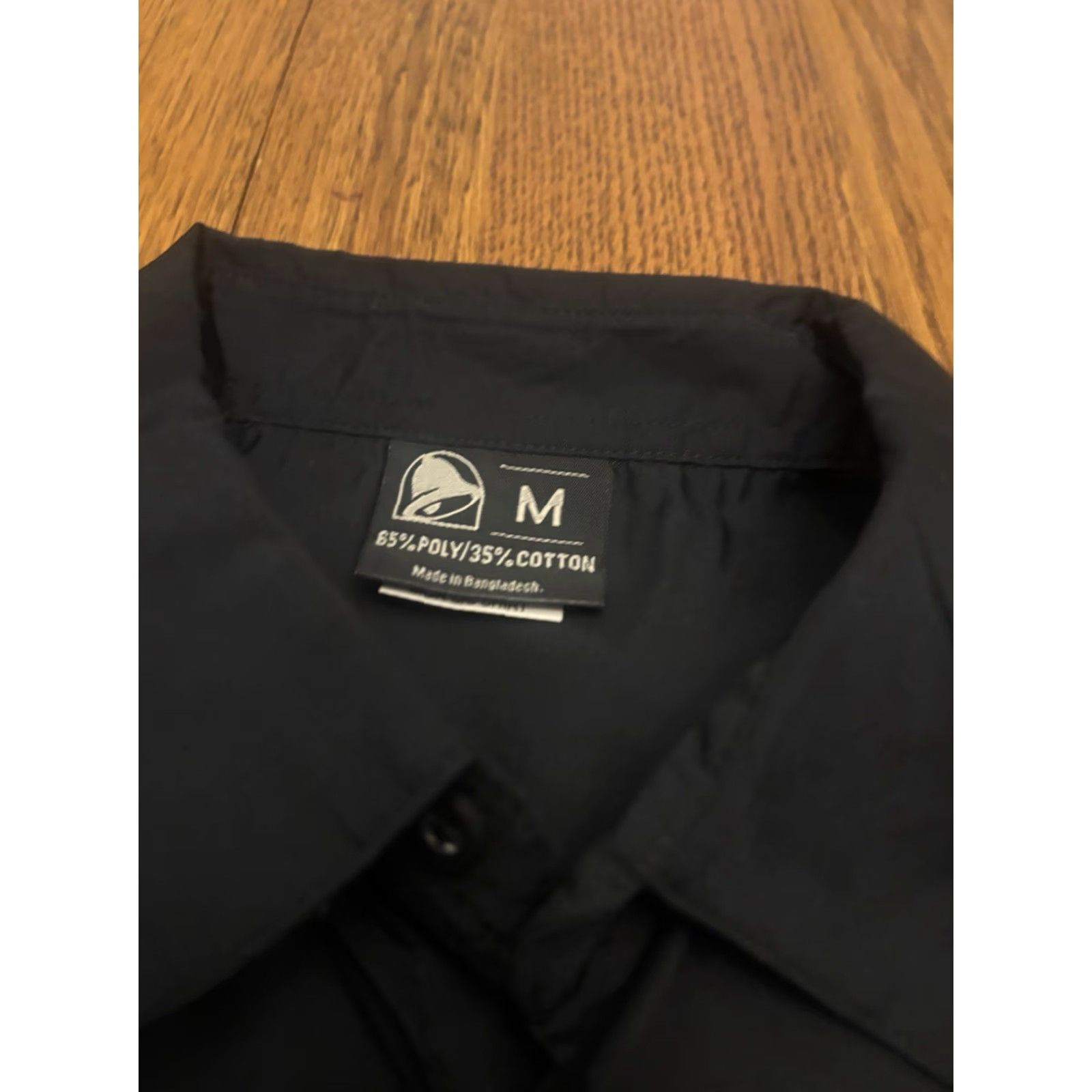 Bell Taco Bell Shirt Mens M Black Logo Short Sleeve Work Button Front Size US M / EU 48-50 / 2 - 2 Thumbnail