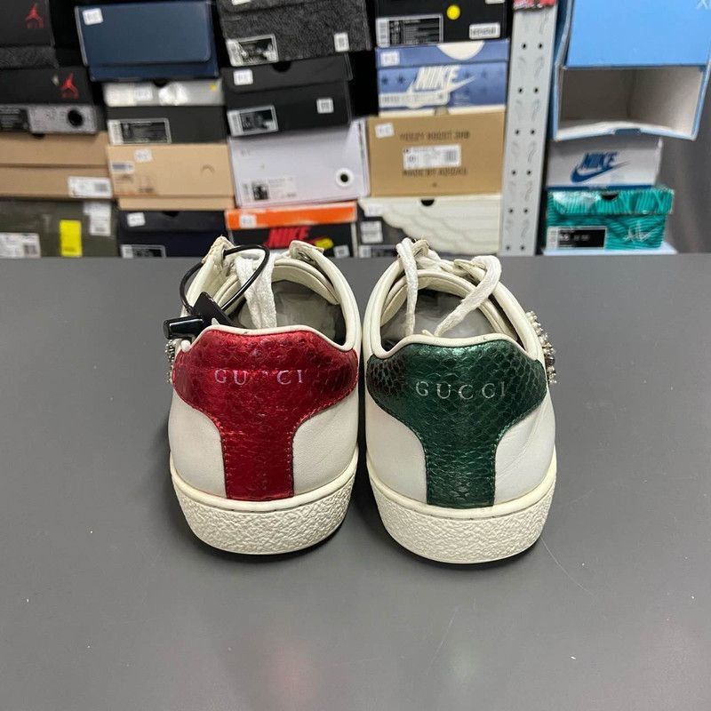 Gucci Gucci Ace Heart Pierced Leather Sneakers for Women -2508 Size US 6 / IT 36 - 3 Thumbnail