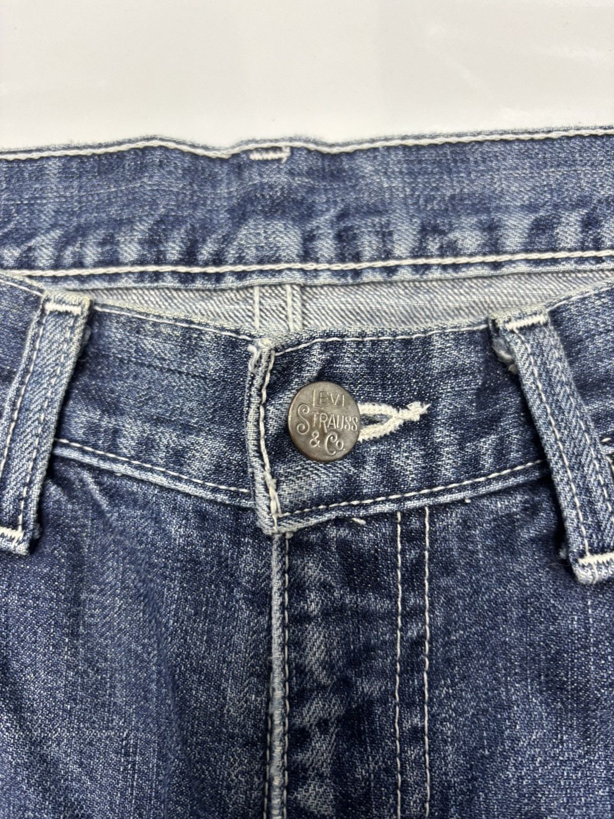 If Six Was Nine 💥Flare Levis 90s Strauss Co Bootcut Denim Jeans Flared Size US 31 - 9 Thumbnail